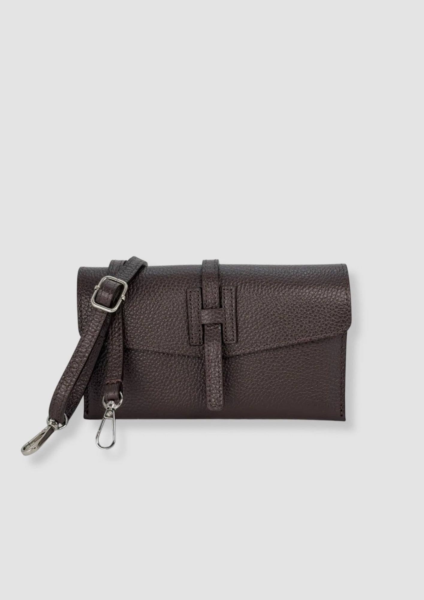 Bella leatherbag Dark brown