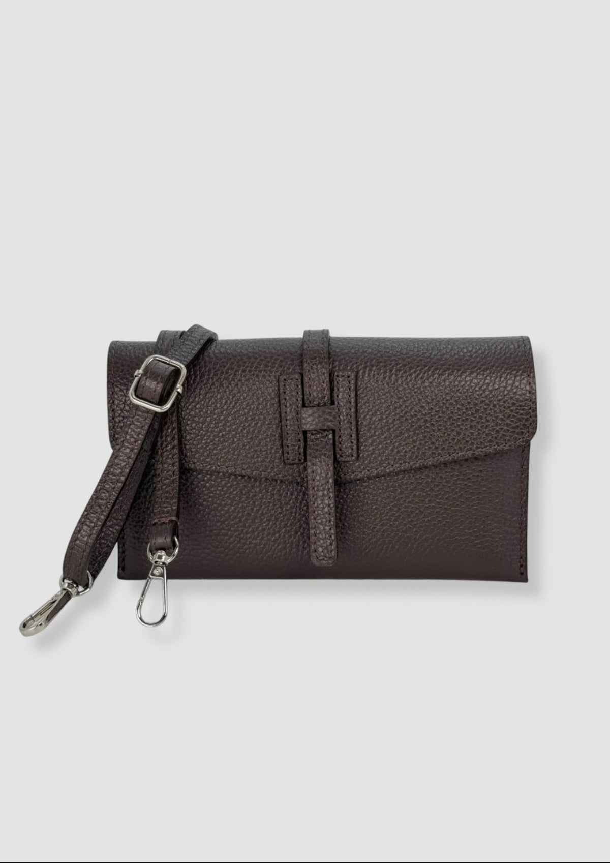 Bella leatherbag Dark brown