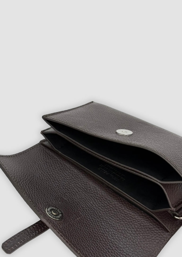 Bella leatherbag Dark brown