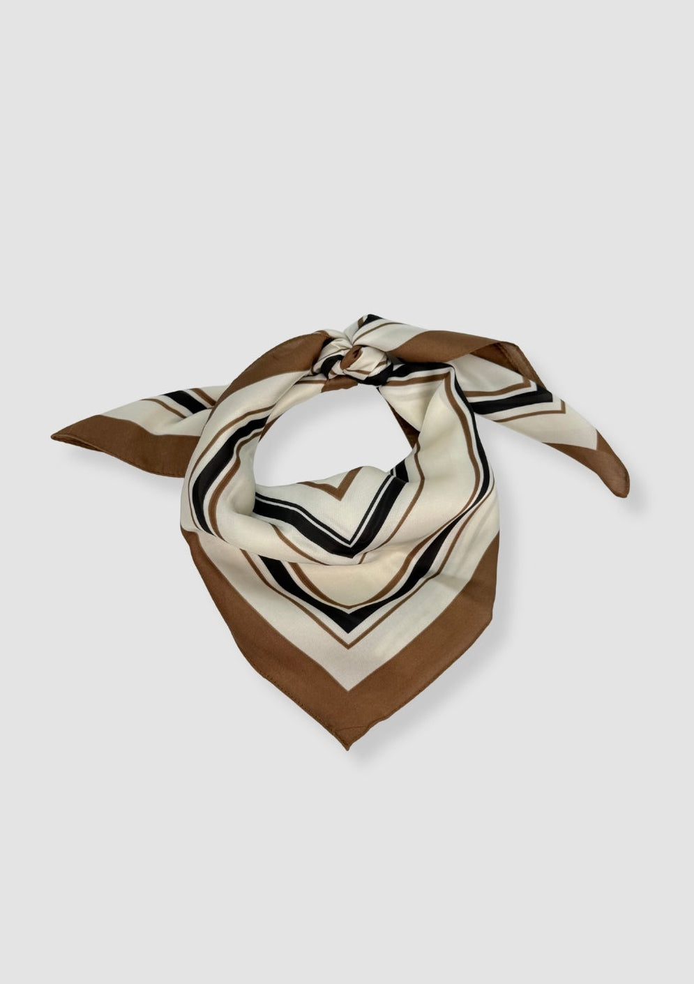 Square satin scarf