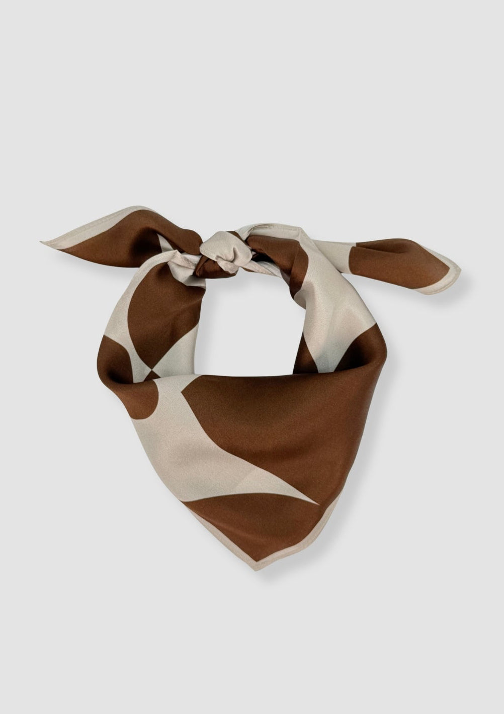 Graphic elegans mini silk scarf
