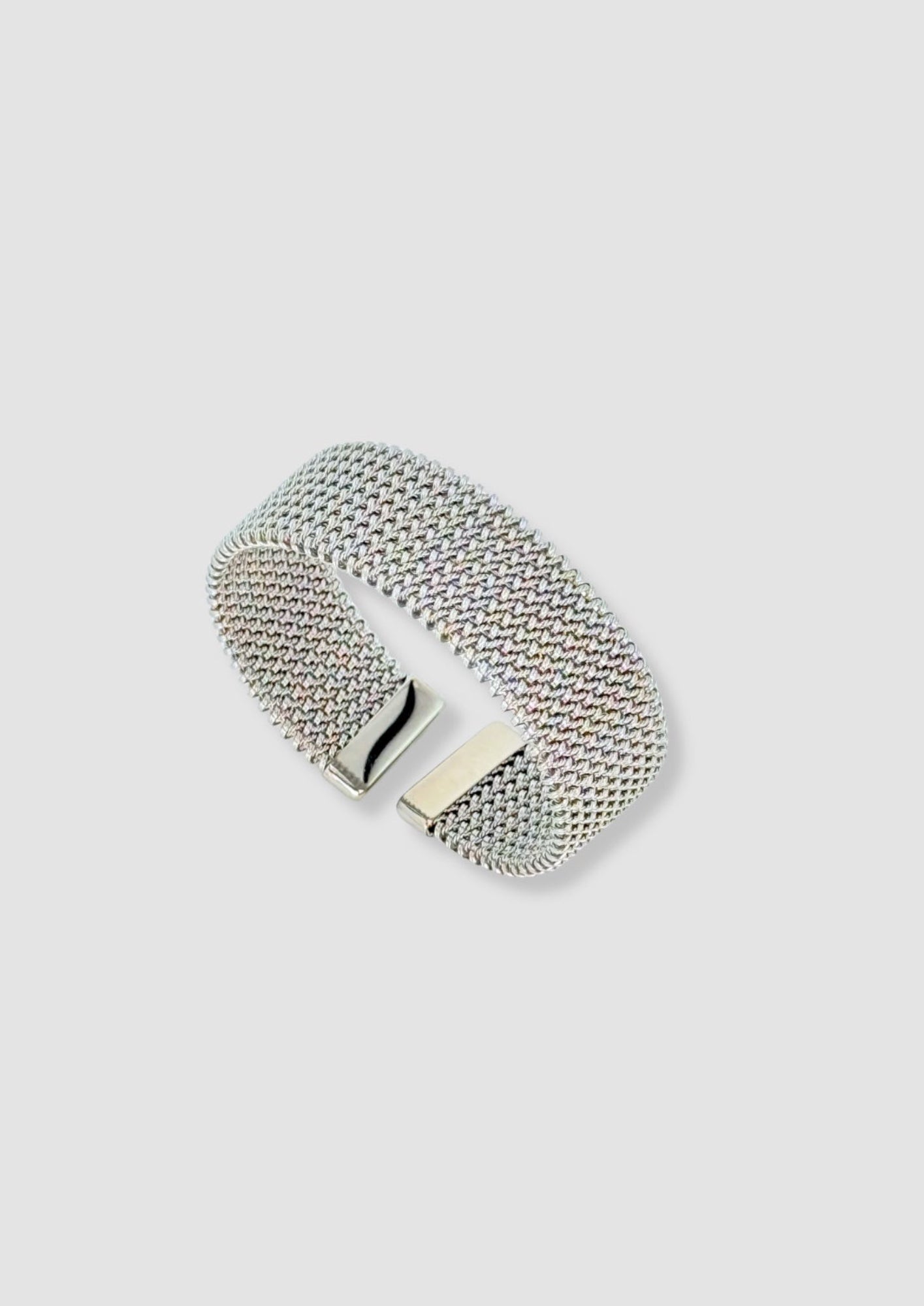 Woven metal bracelet Silver