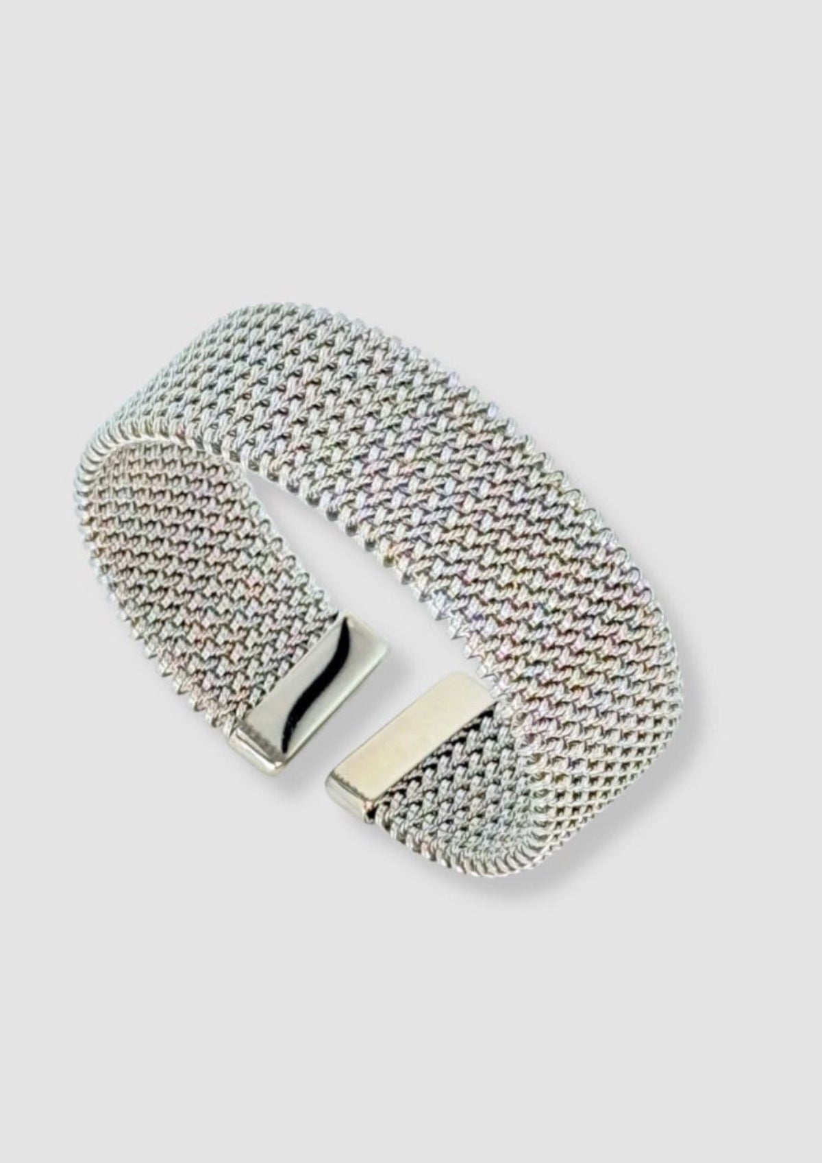 Woven metal bracelet Silver