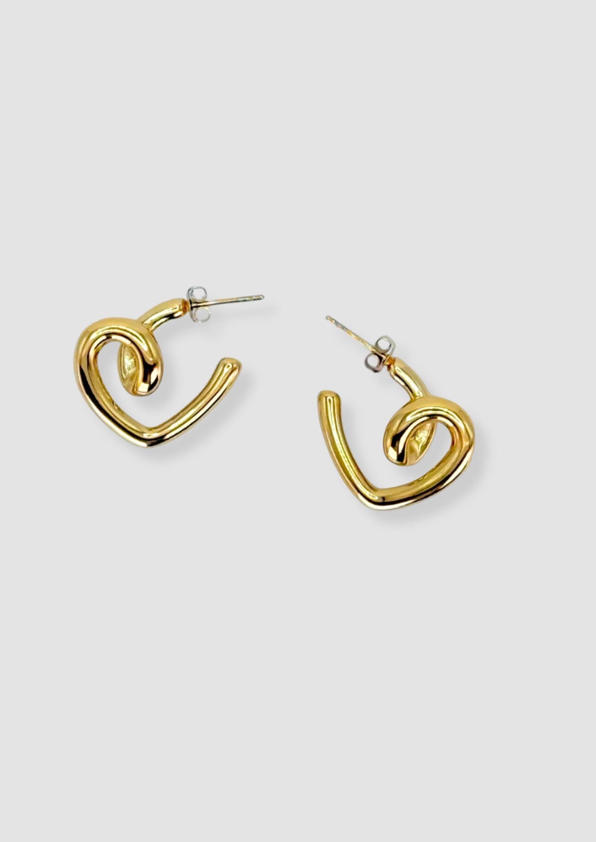 Heart earrings Gold