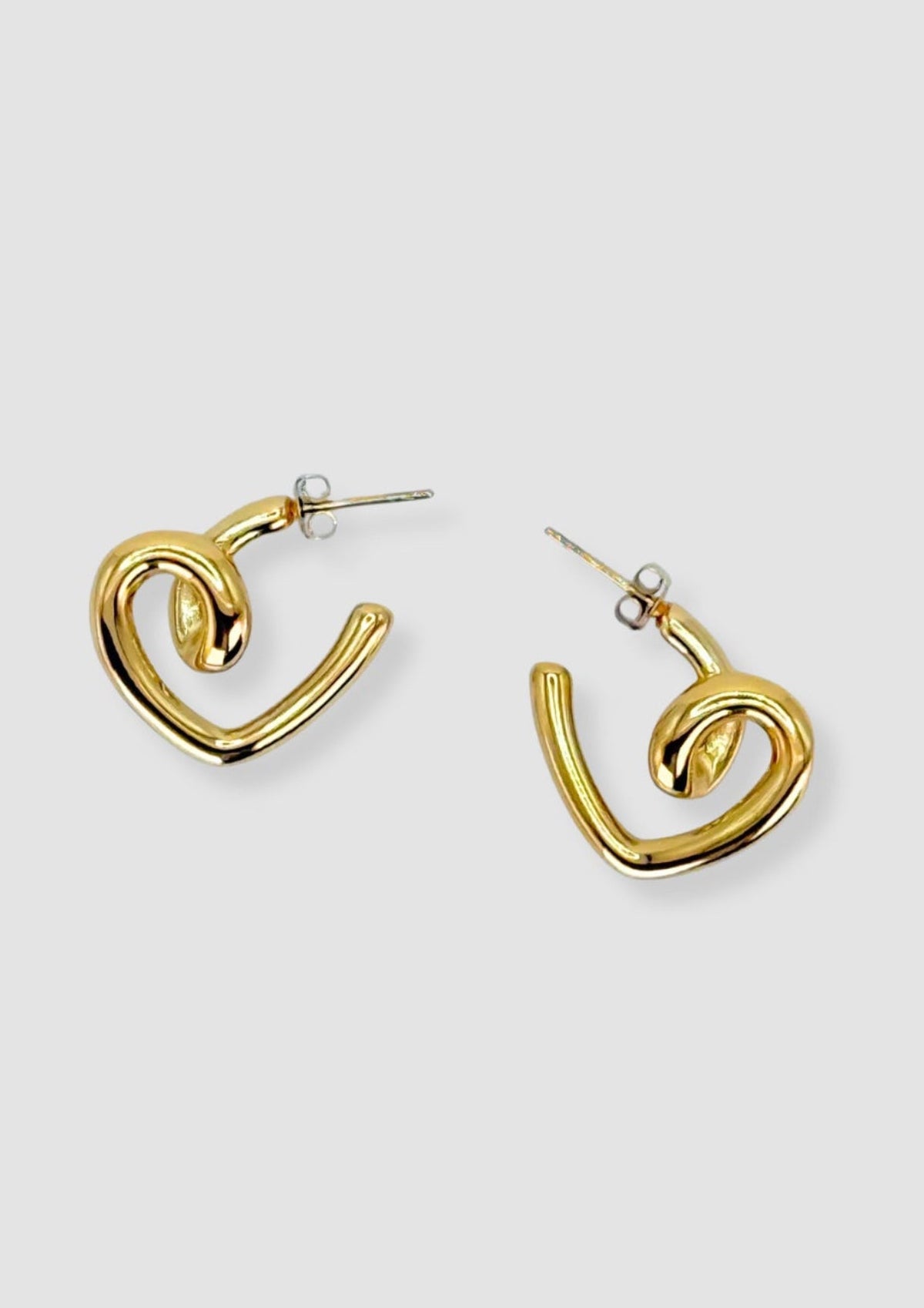 Heart earrings Gold