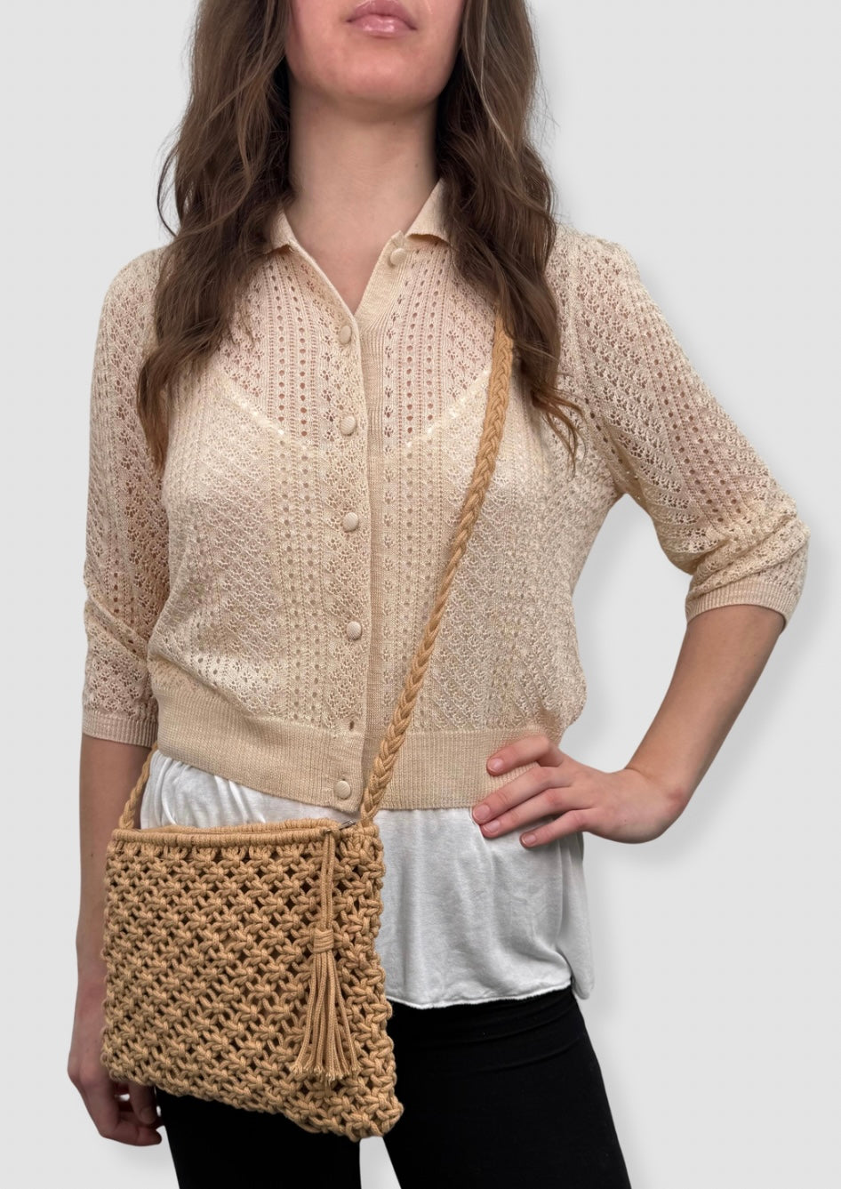 Minna Crochet bag Nature
