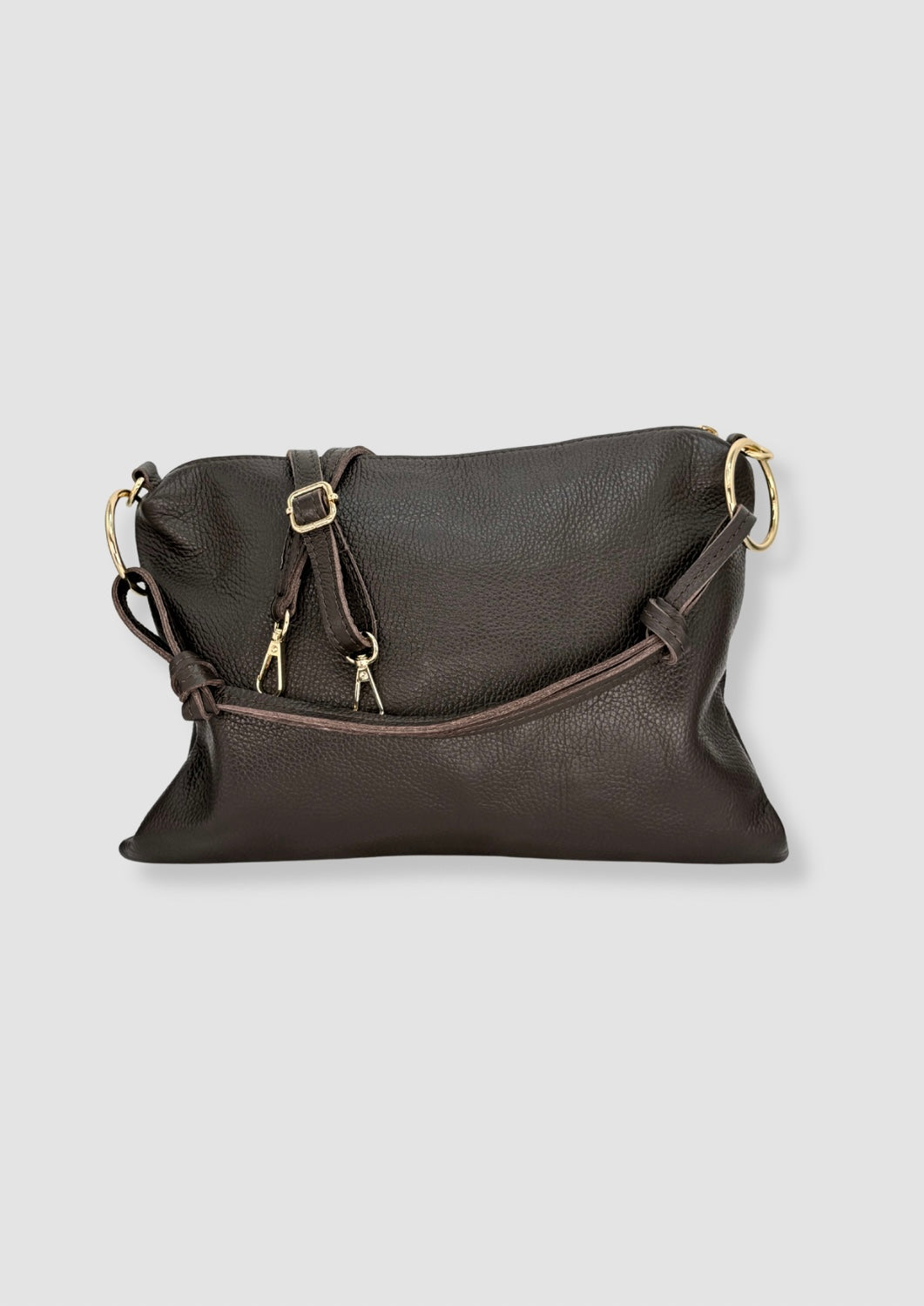 Adele leather bag Dark brown
