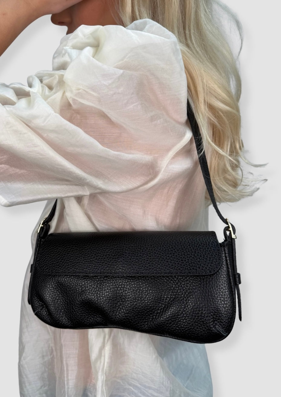 Sibel leather bag Black