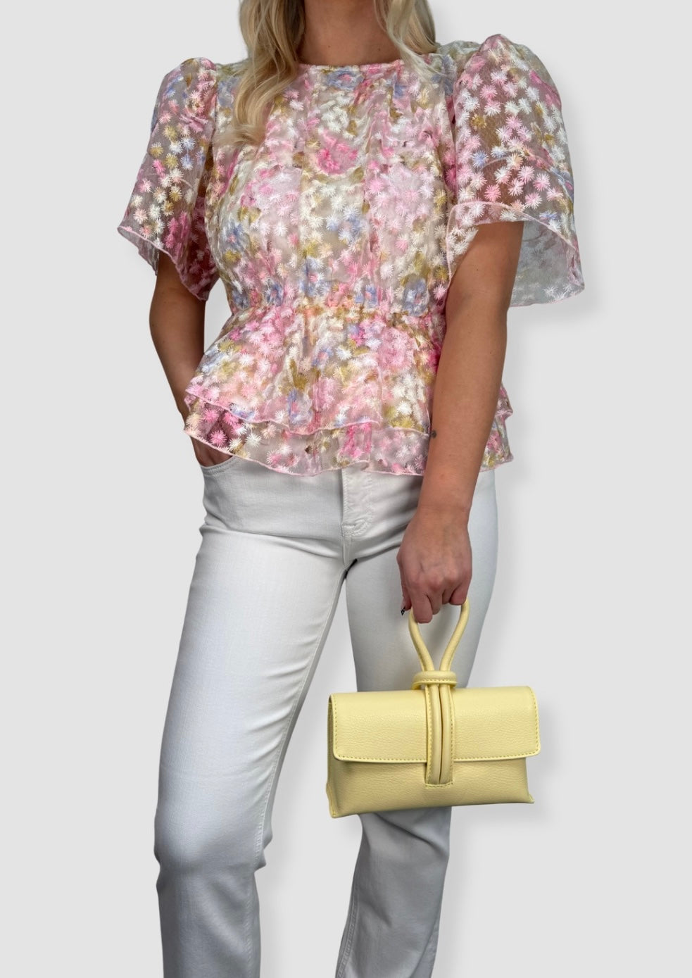 Fiona leather bag Yellow
