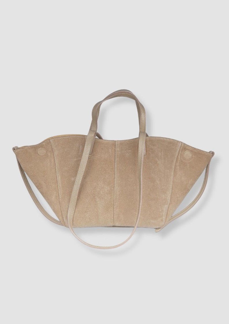 Rania suede totebag Beige