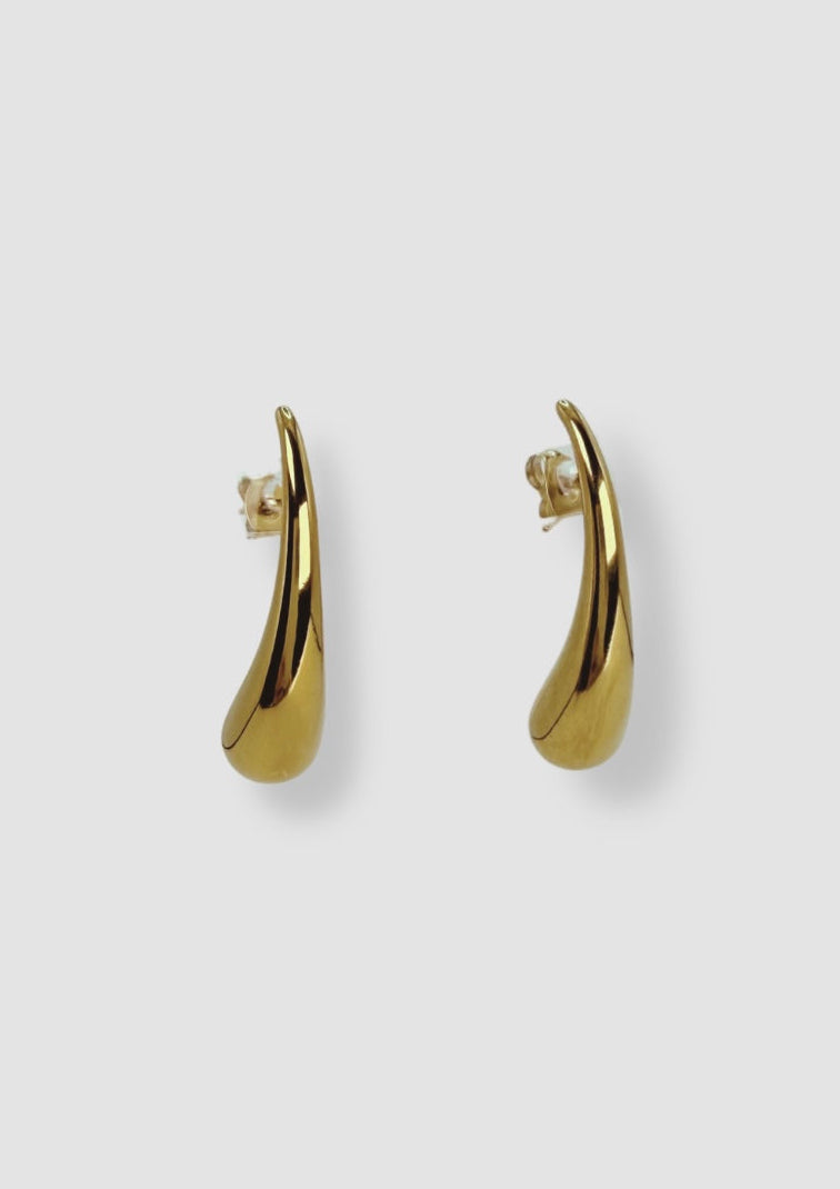 Raindrop earrings Gold
