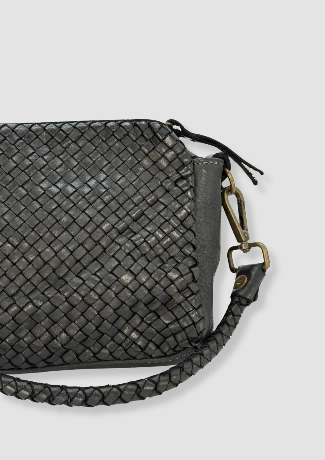 Sara vintage leather bag Black