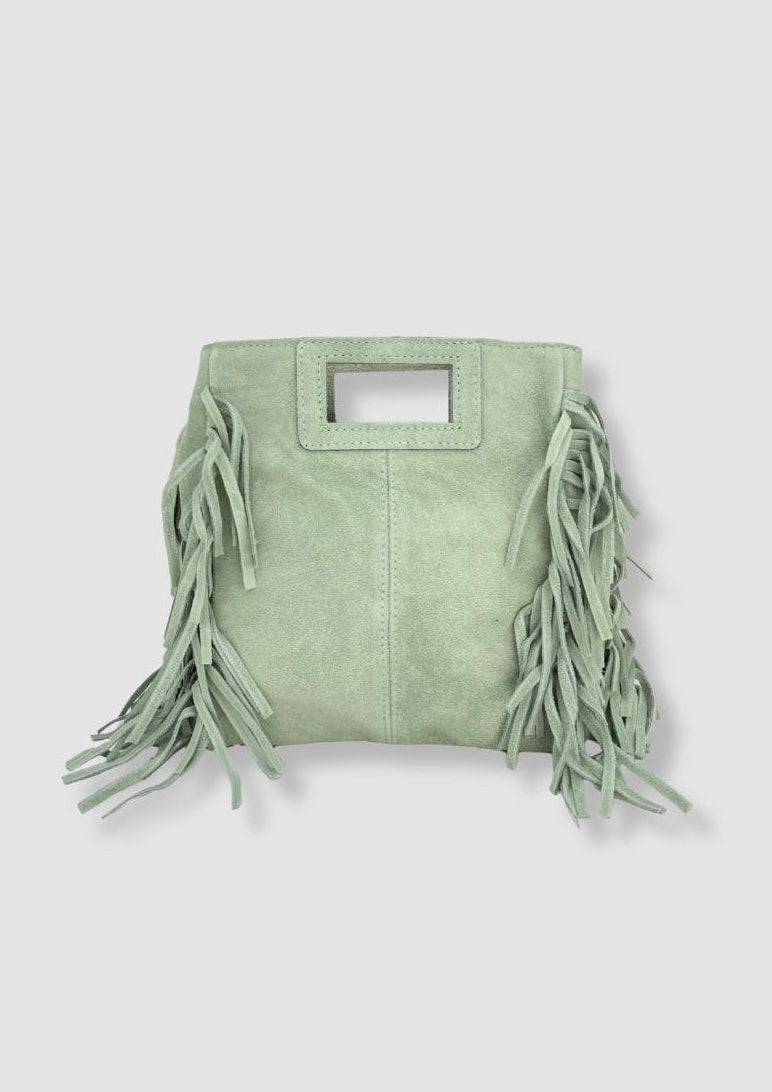 Chiara suede bag Mint green