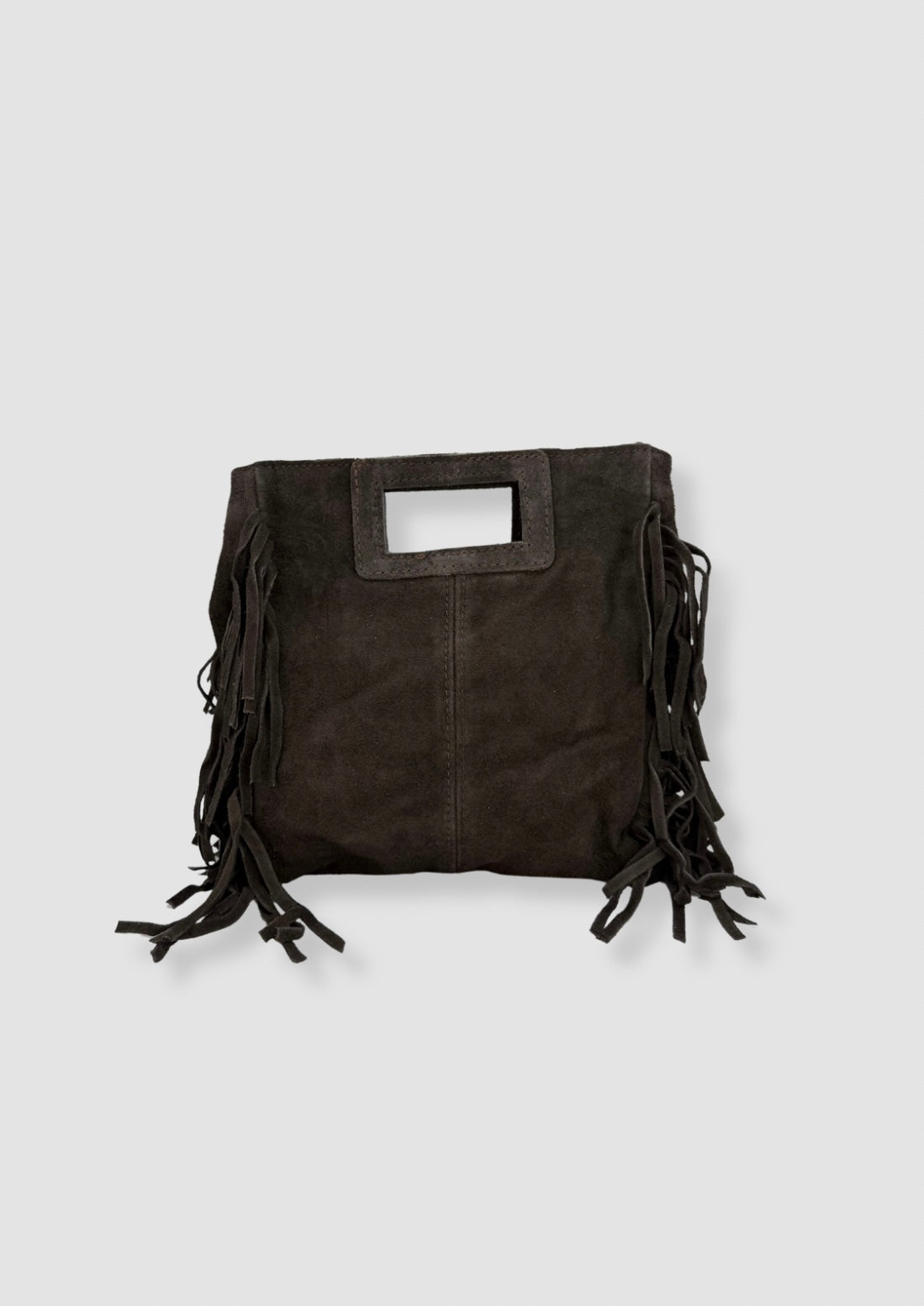 Chiara Suede bag Dark brown