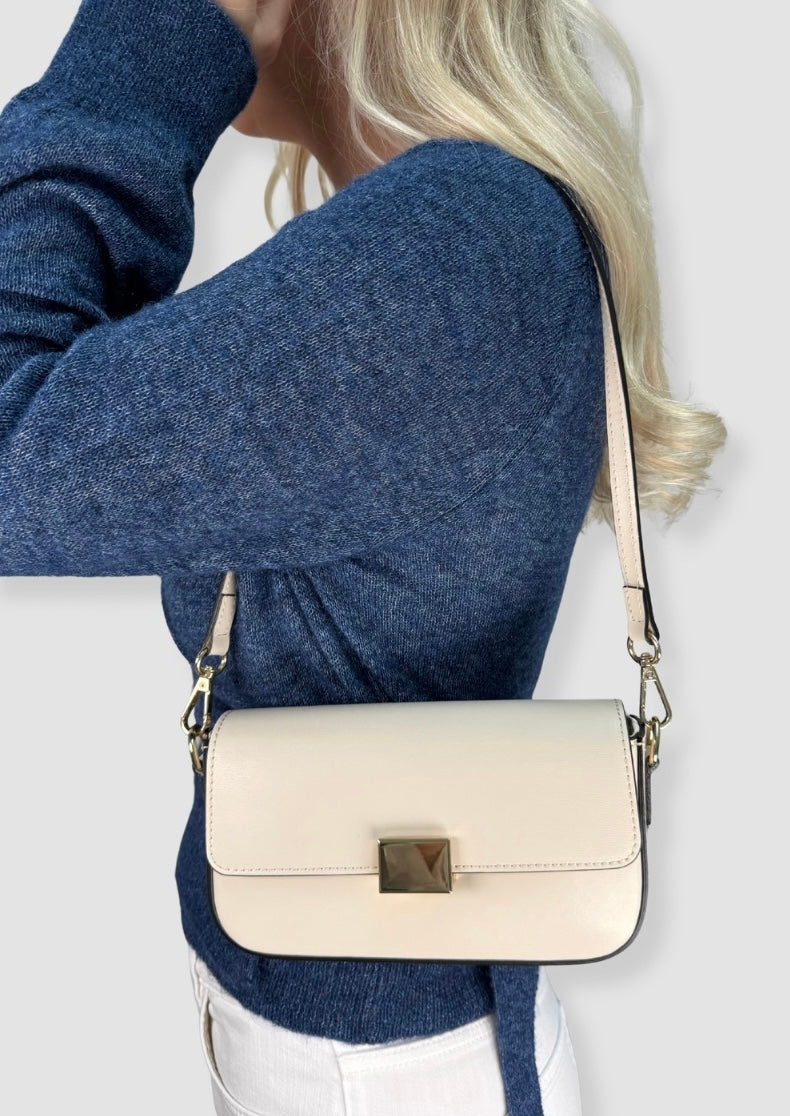 Rosy leather bag Offwhite