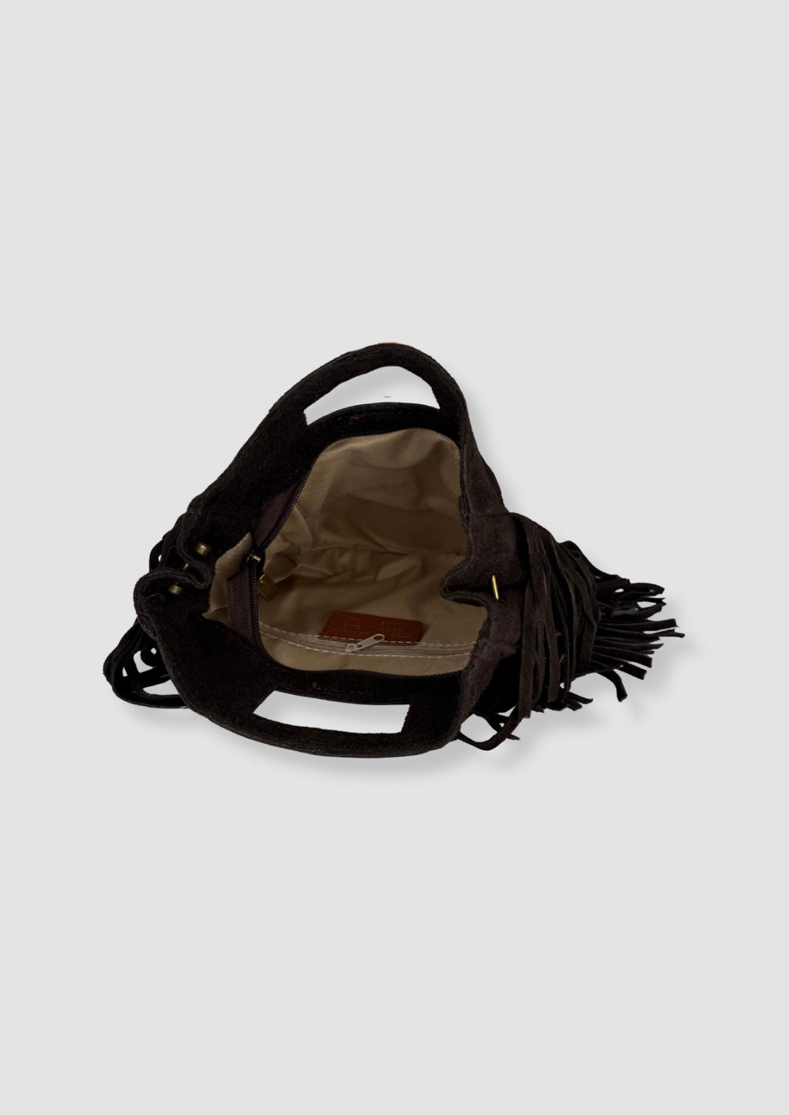 Chiara Suede bag Dark brown