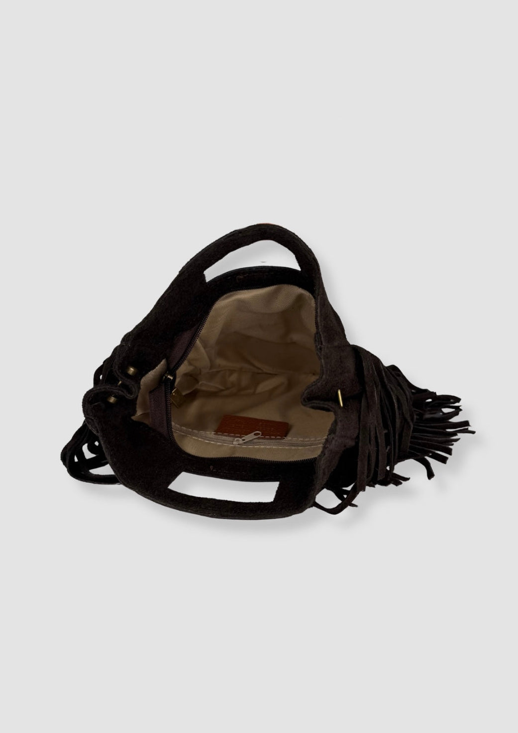 Chiara Suede bag Dark brown