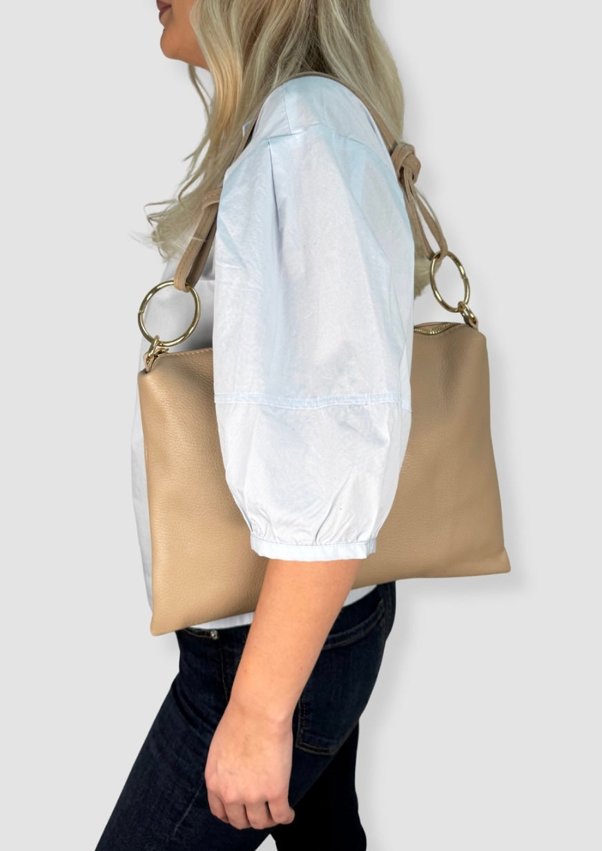 Adele leather bag Beige