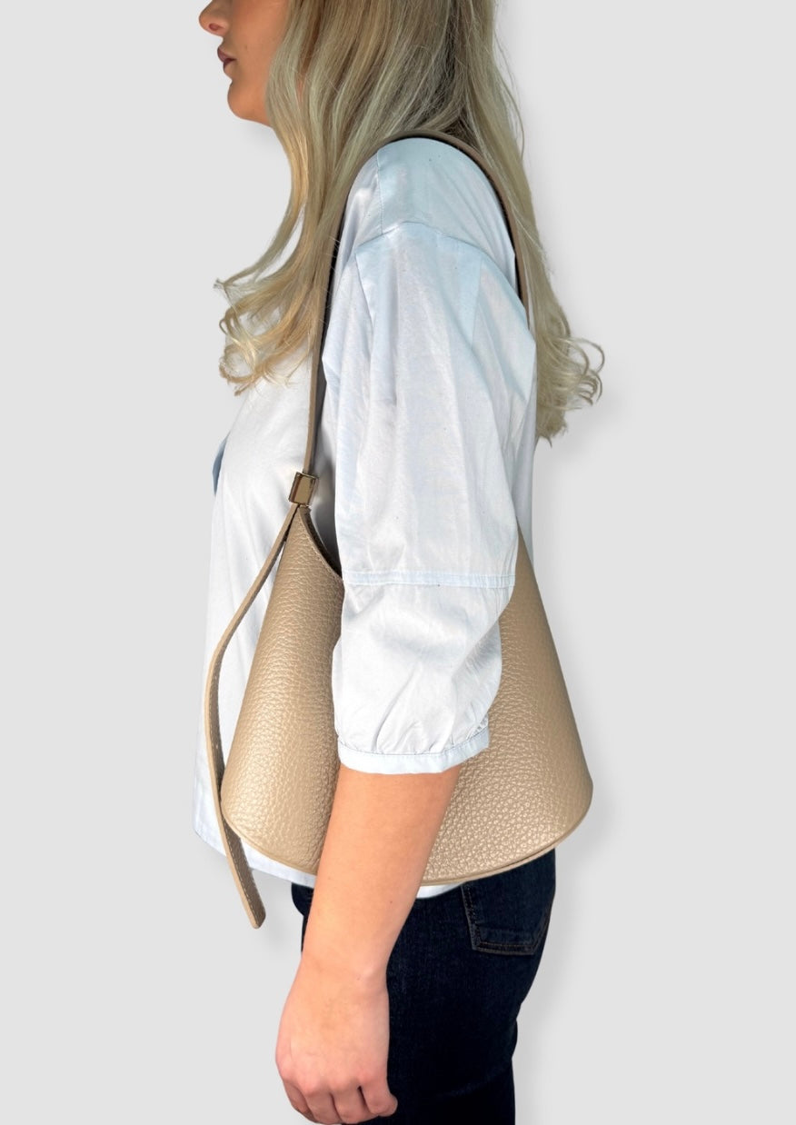 Adelina leather bag Beige
