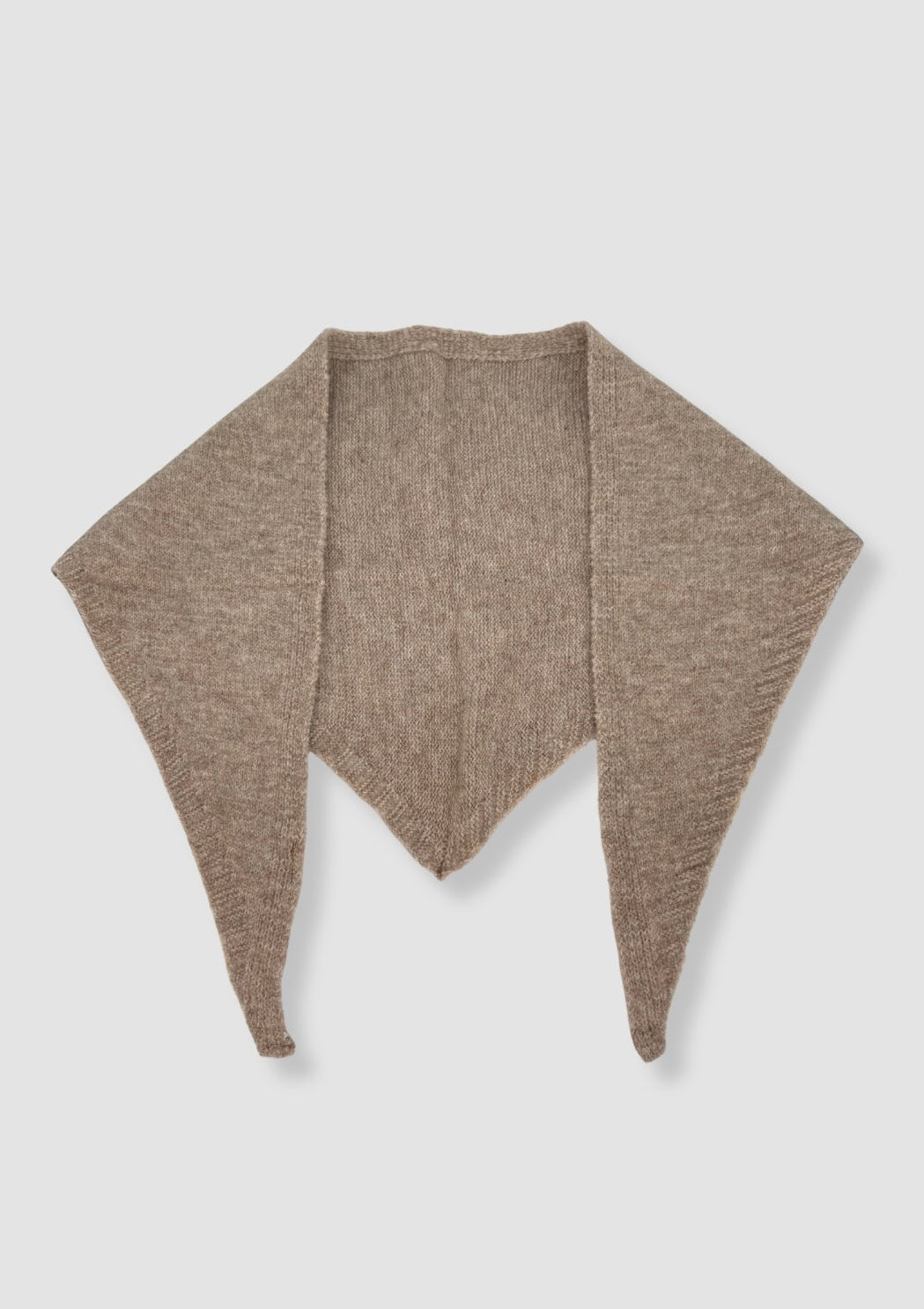 Classic triangle scarf Beige melange