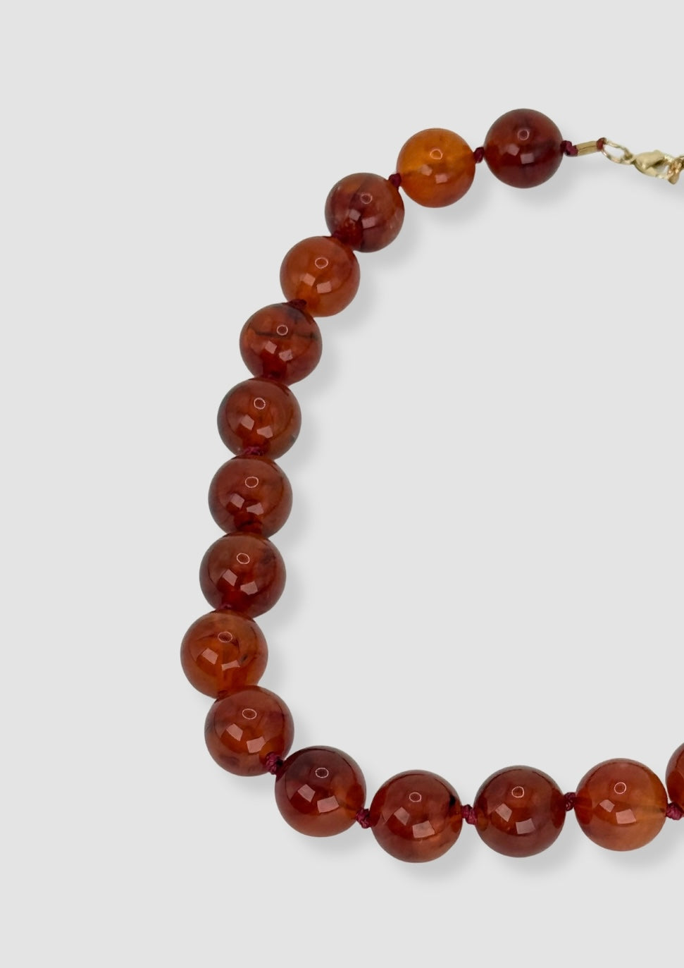 Marbles necklace Ocher
