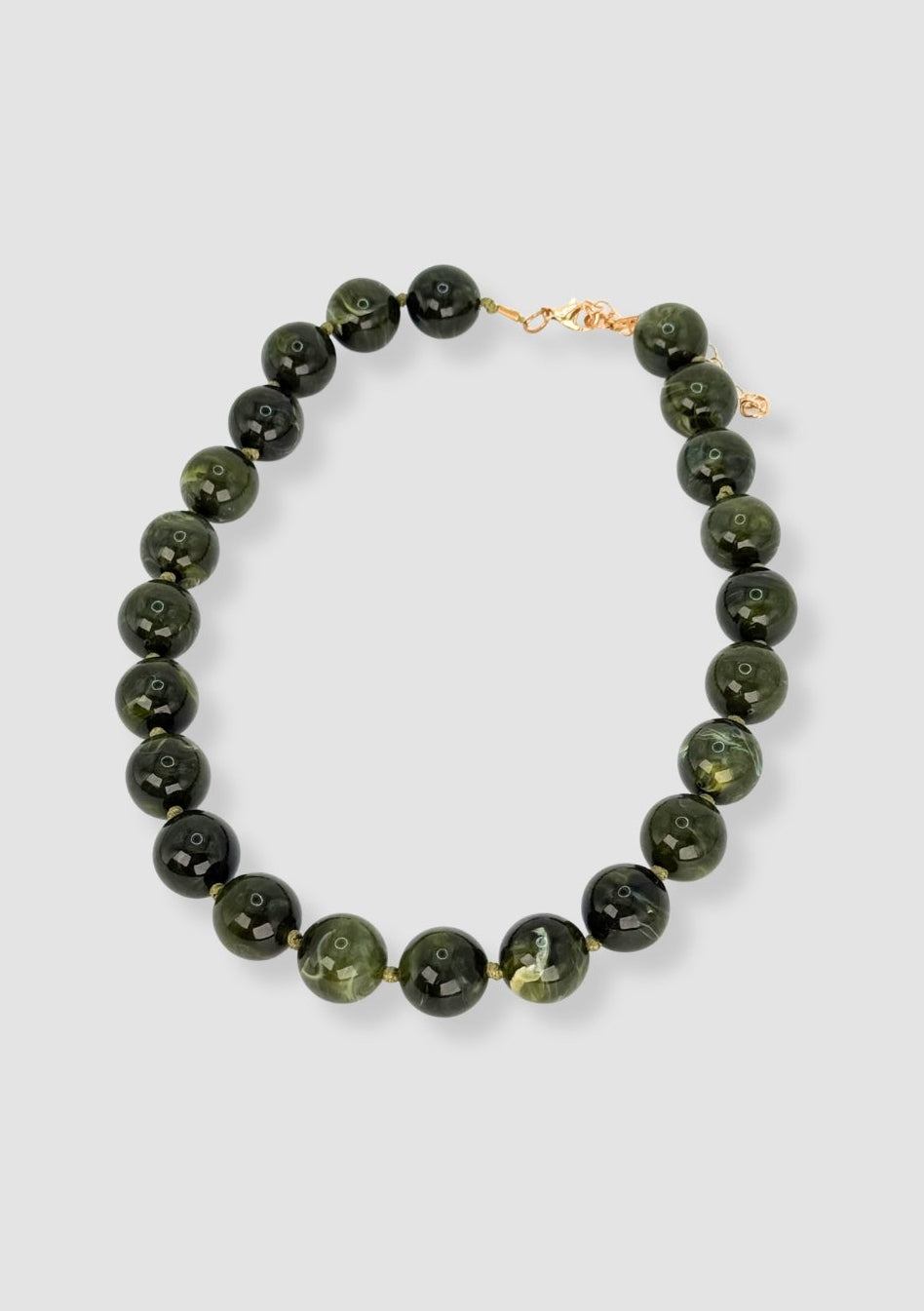 Marbles necklace Green