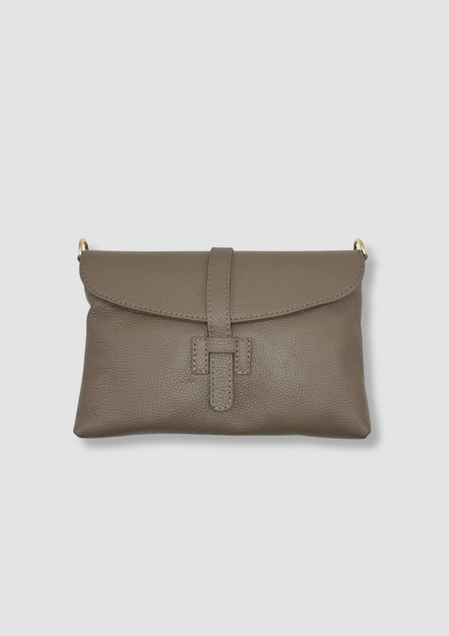 Flavia leather bag Taupe