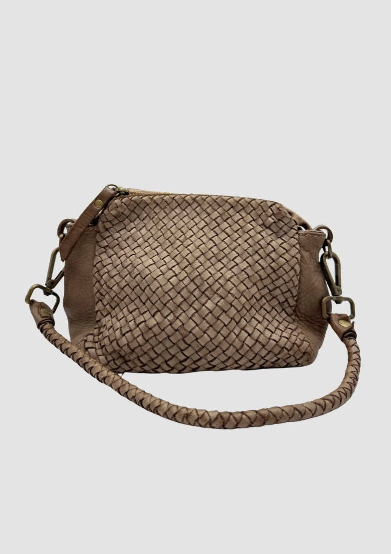 Sara vintage leather bag Taupe