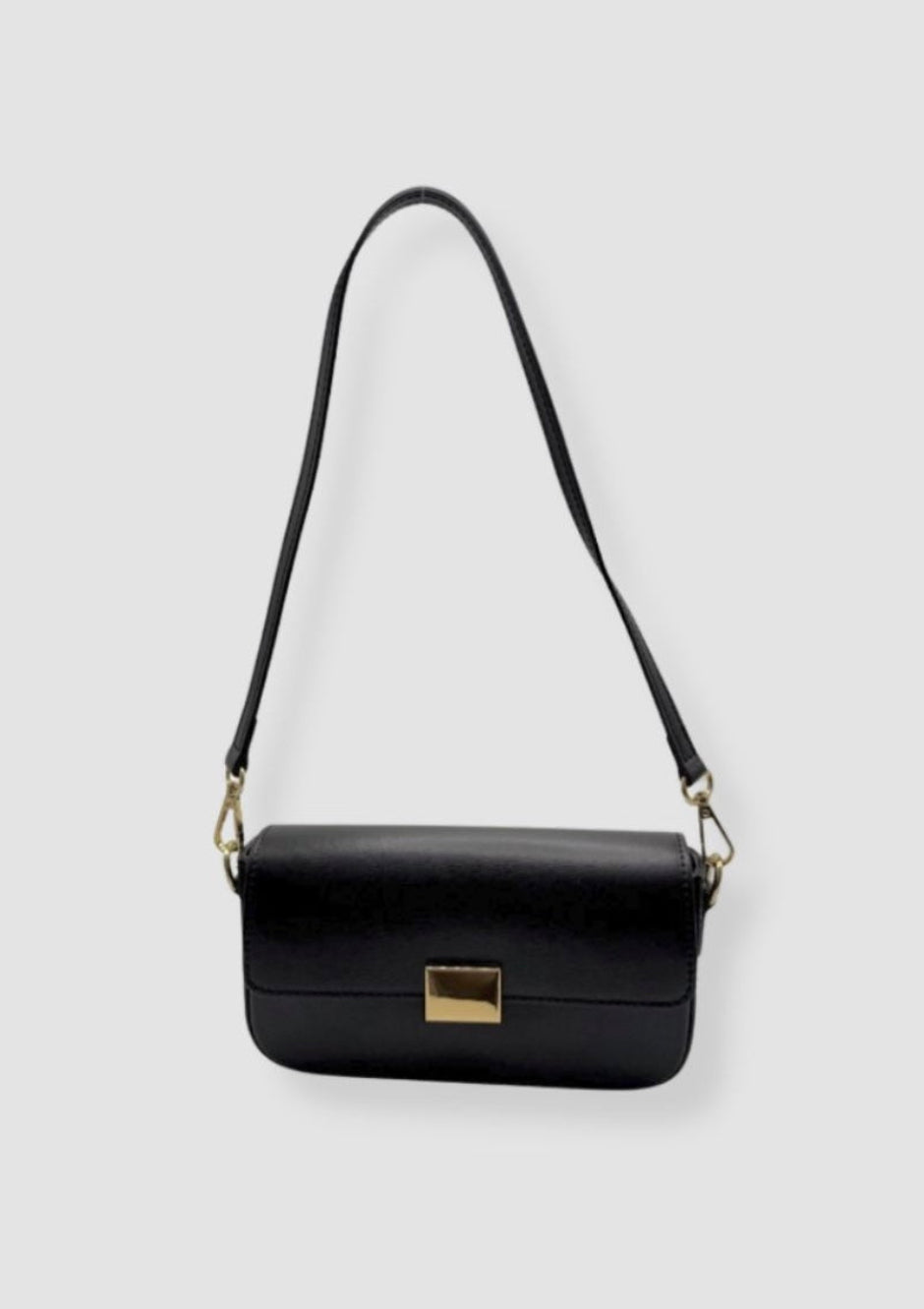 Rosy leather bag Black