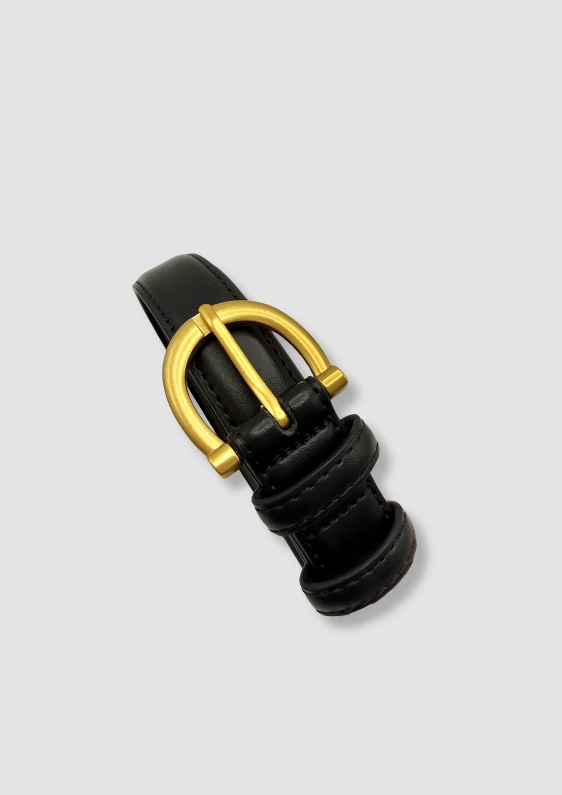 Leather classic belt Black