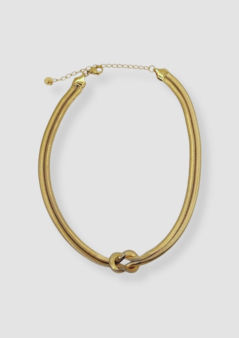 Knot necklace Gold