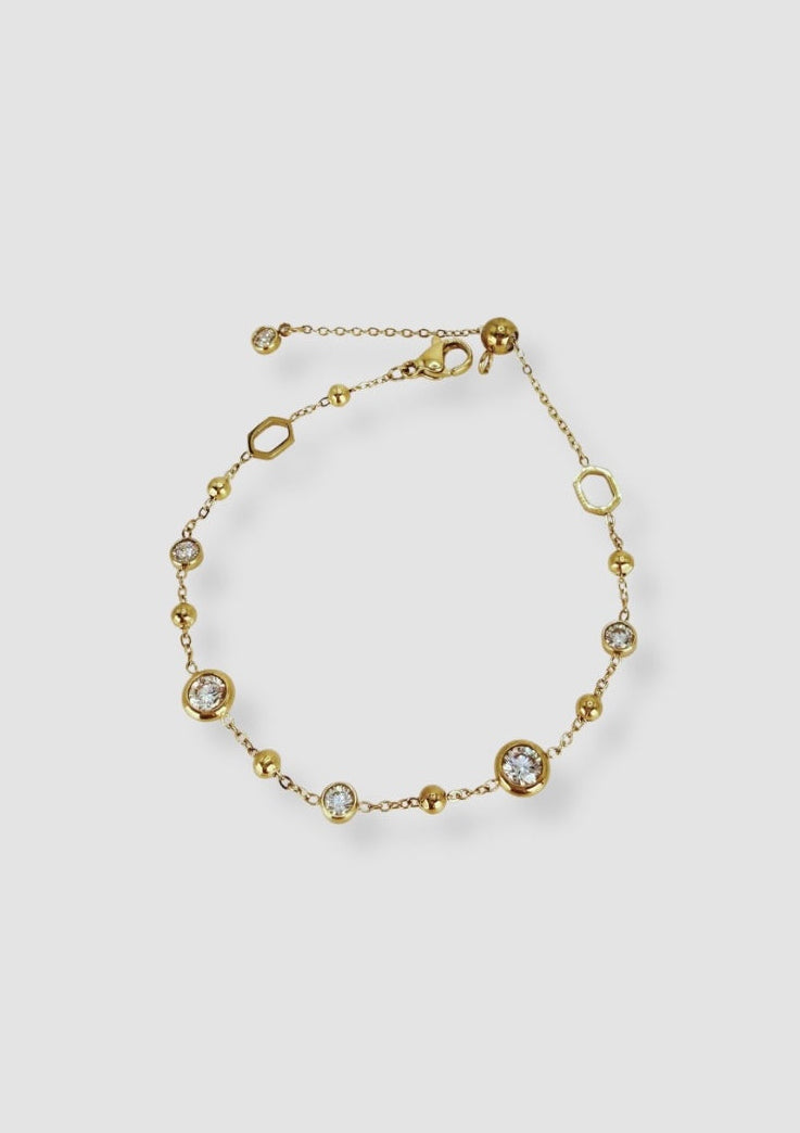 Stones bracelet Gold