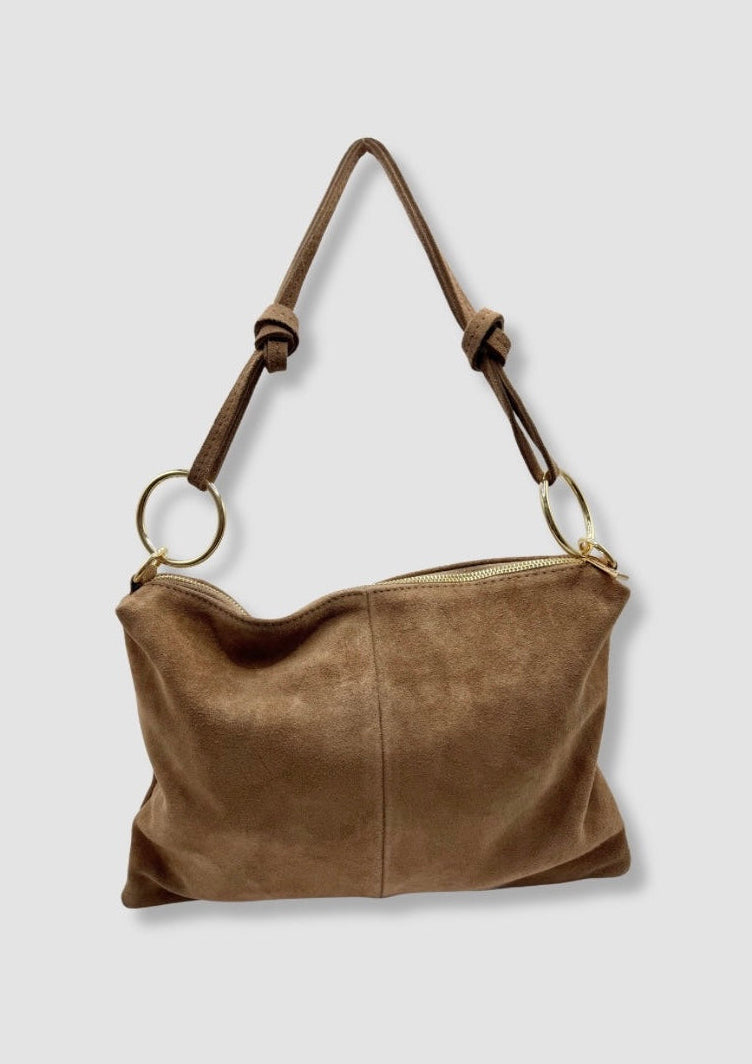 Adele suede bag Taupe