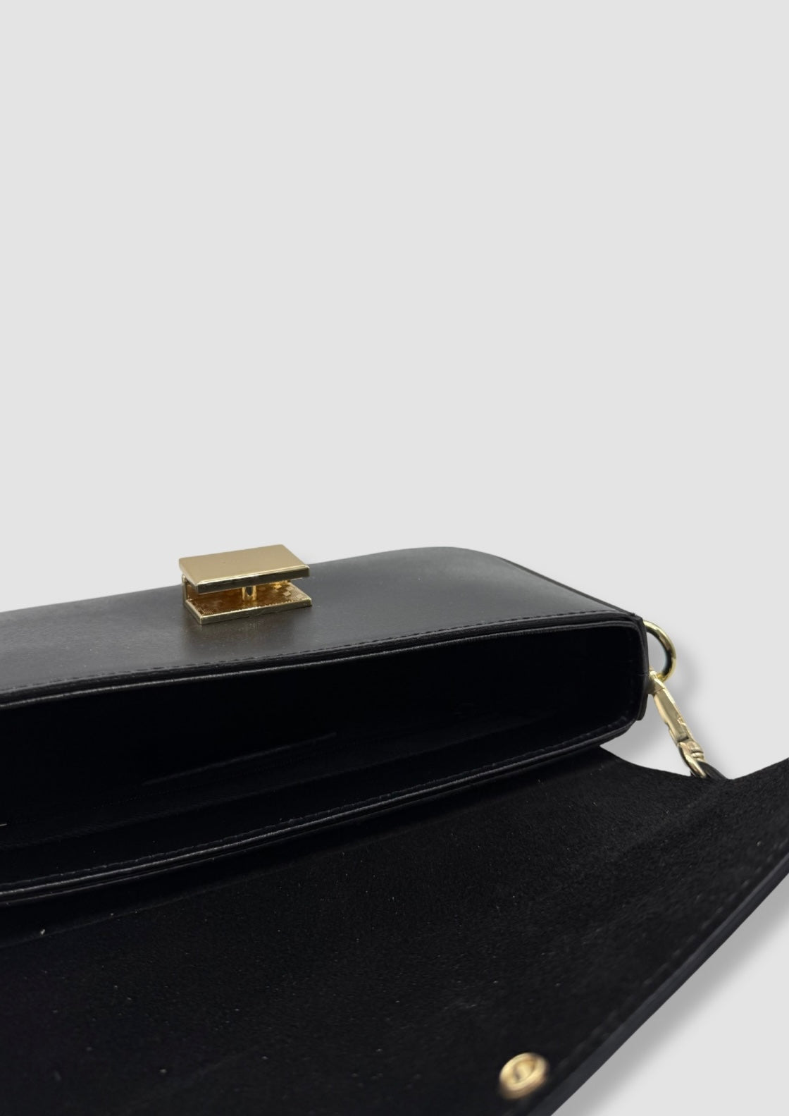 Rosy leather bag Black