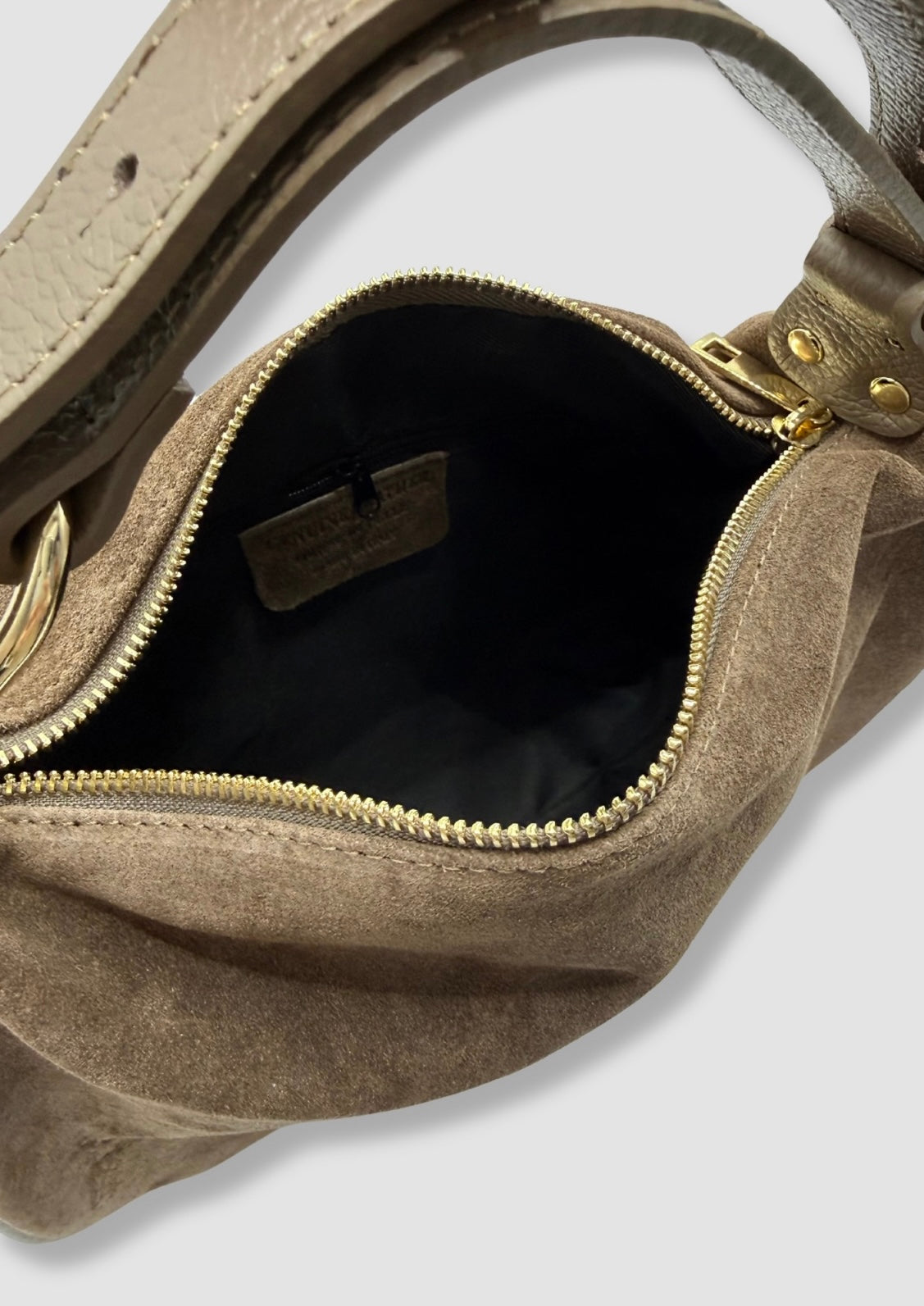 Mira suede bag Taupe