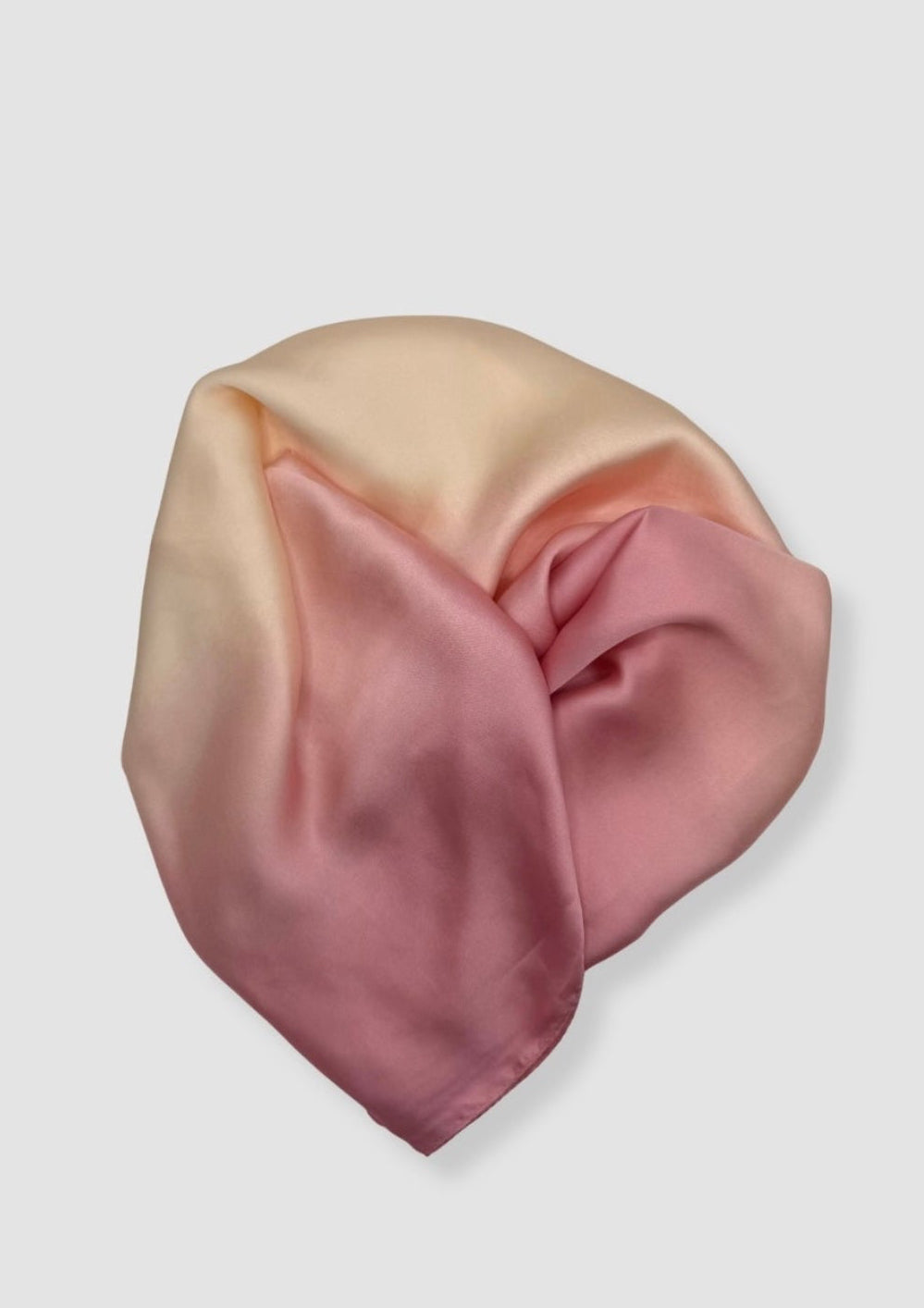 Pink tones satin scarf