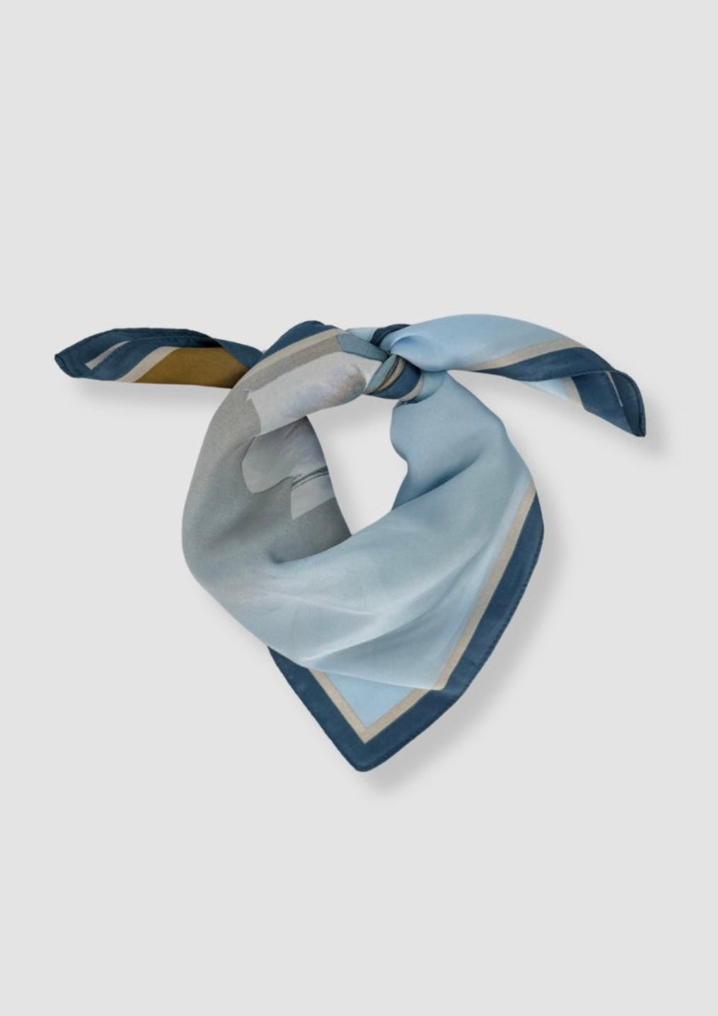 Blue grace satin scarf
