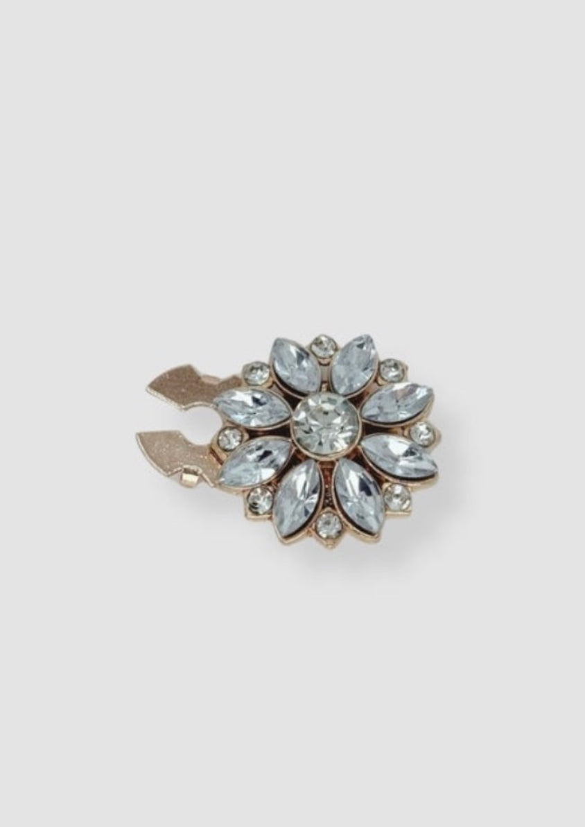 Graceful stones button charm