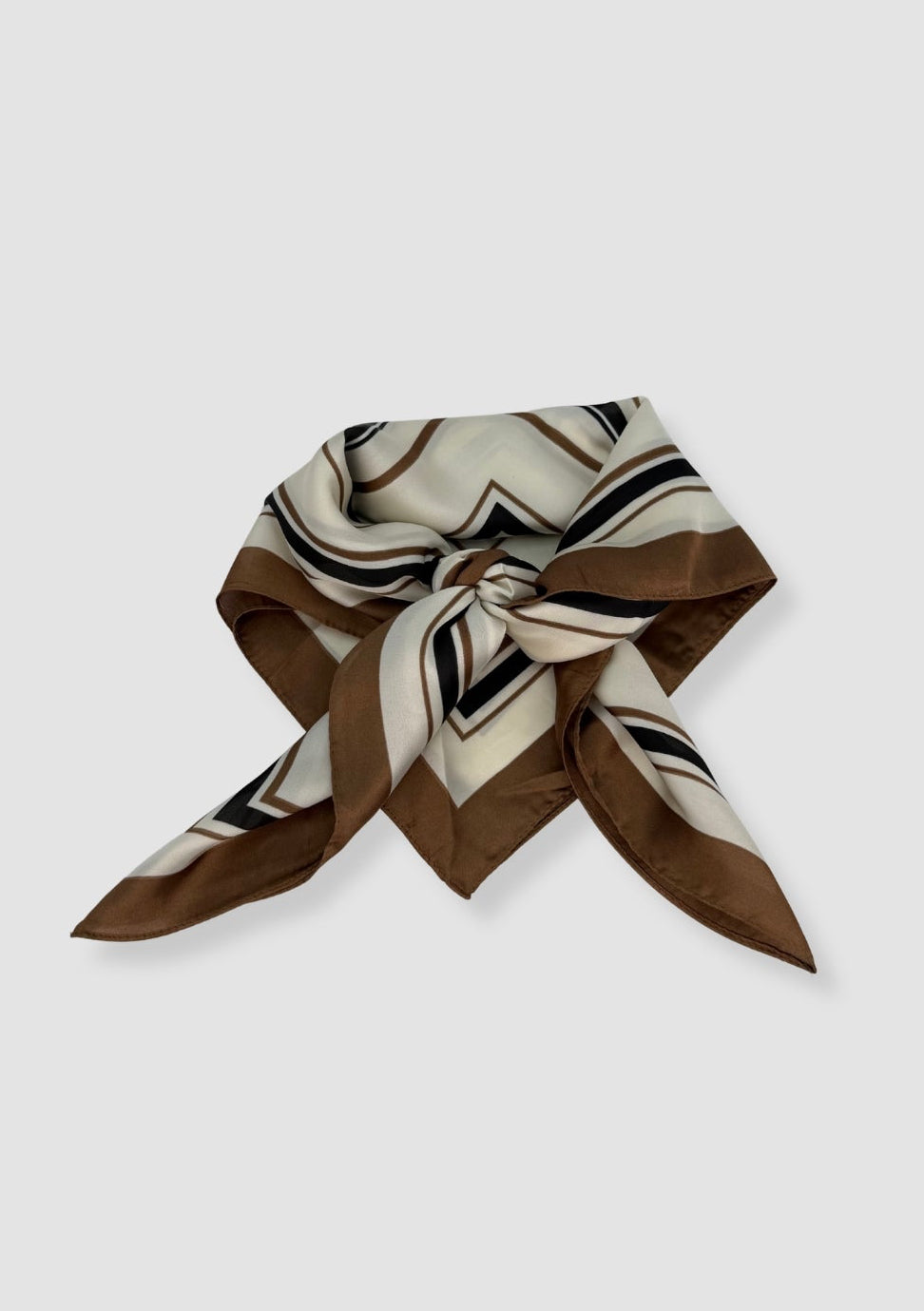 Square satin scarf