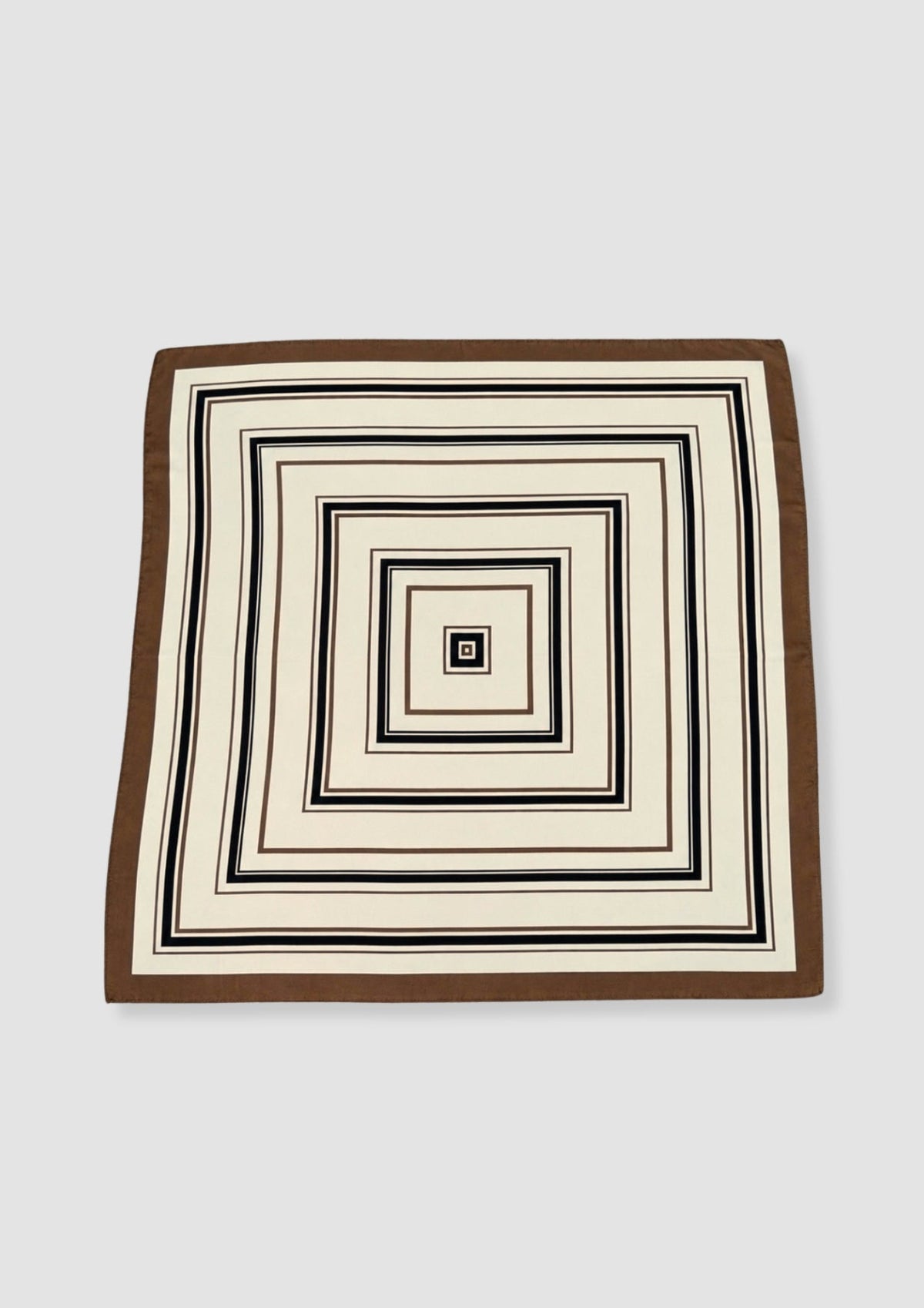 Square satin scarf