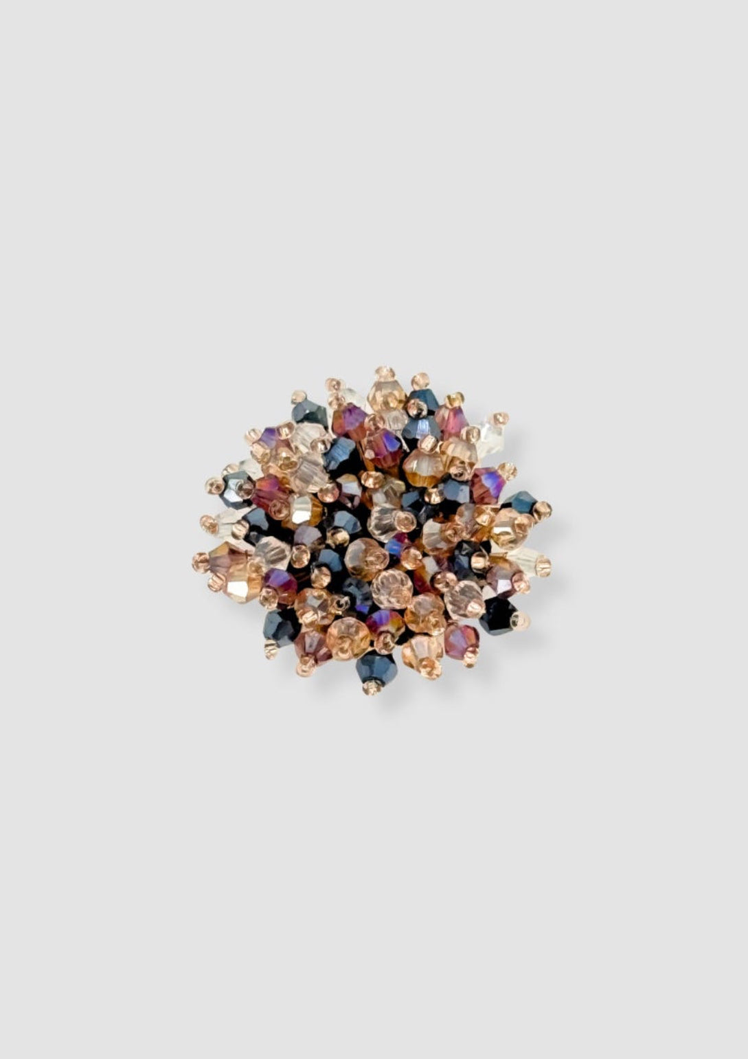 Multi beads button charm