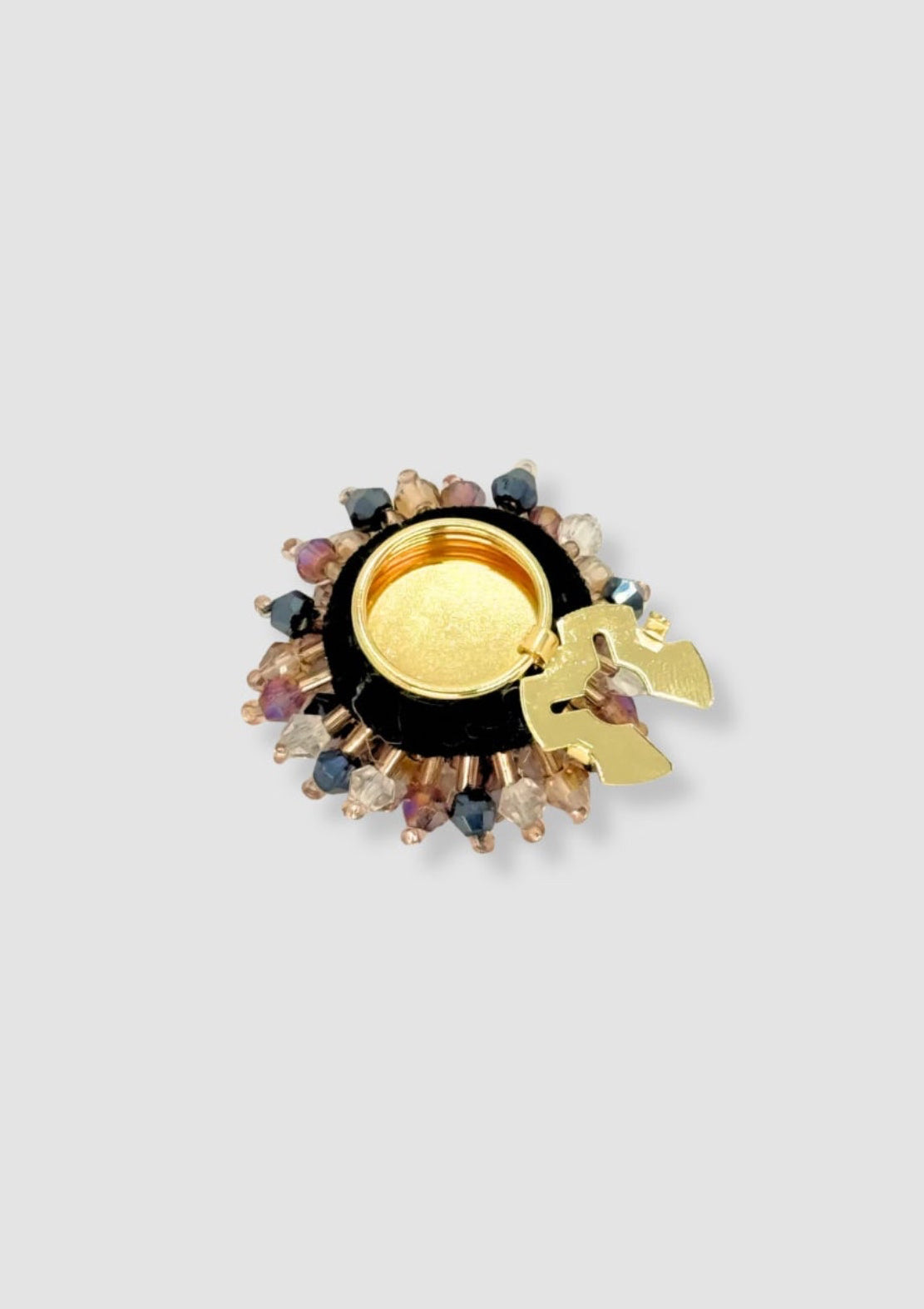 Multi beads button charm