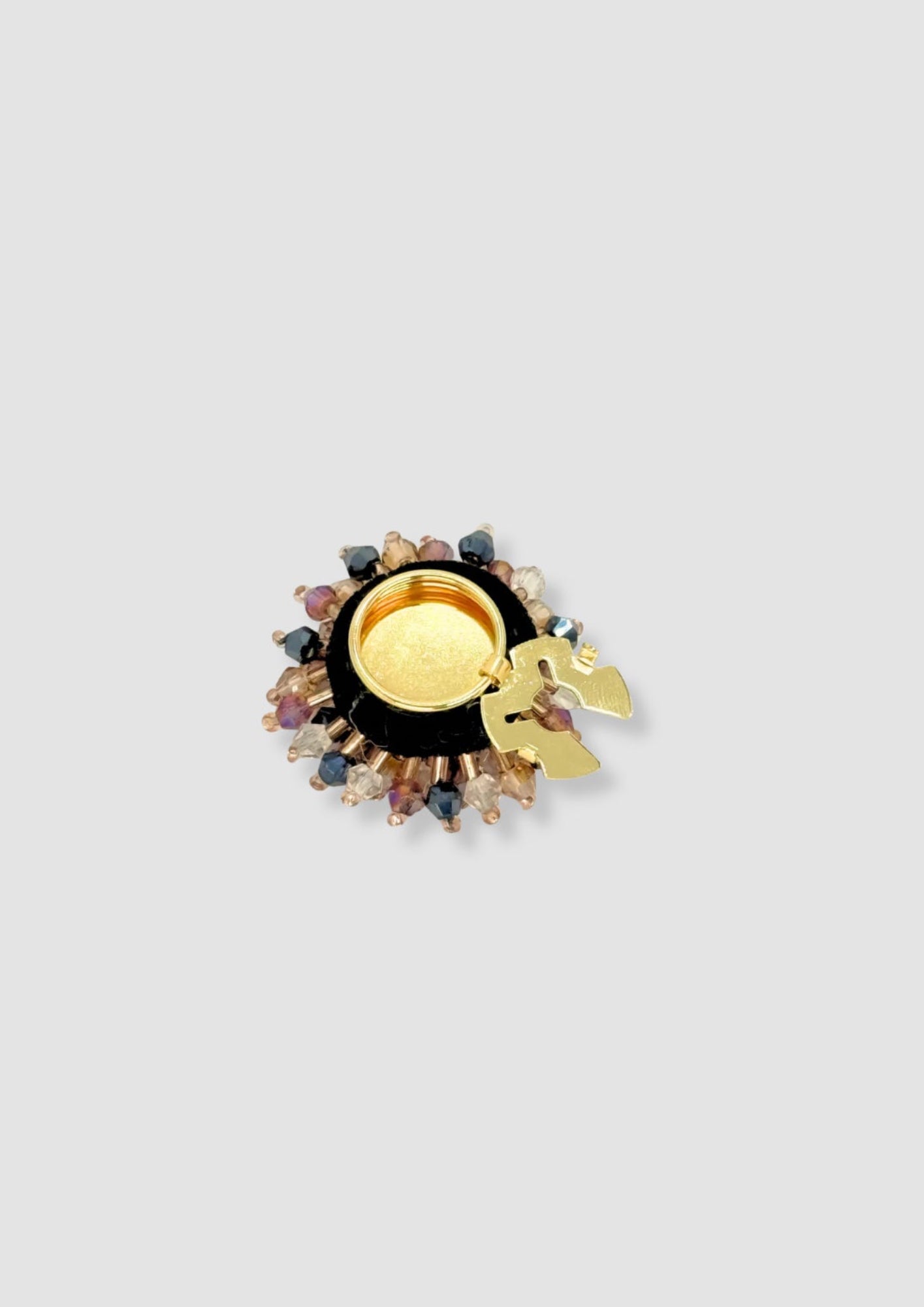 Multi beads button charm