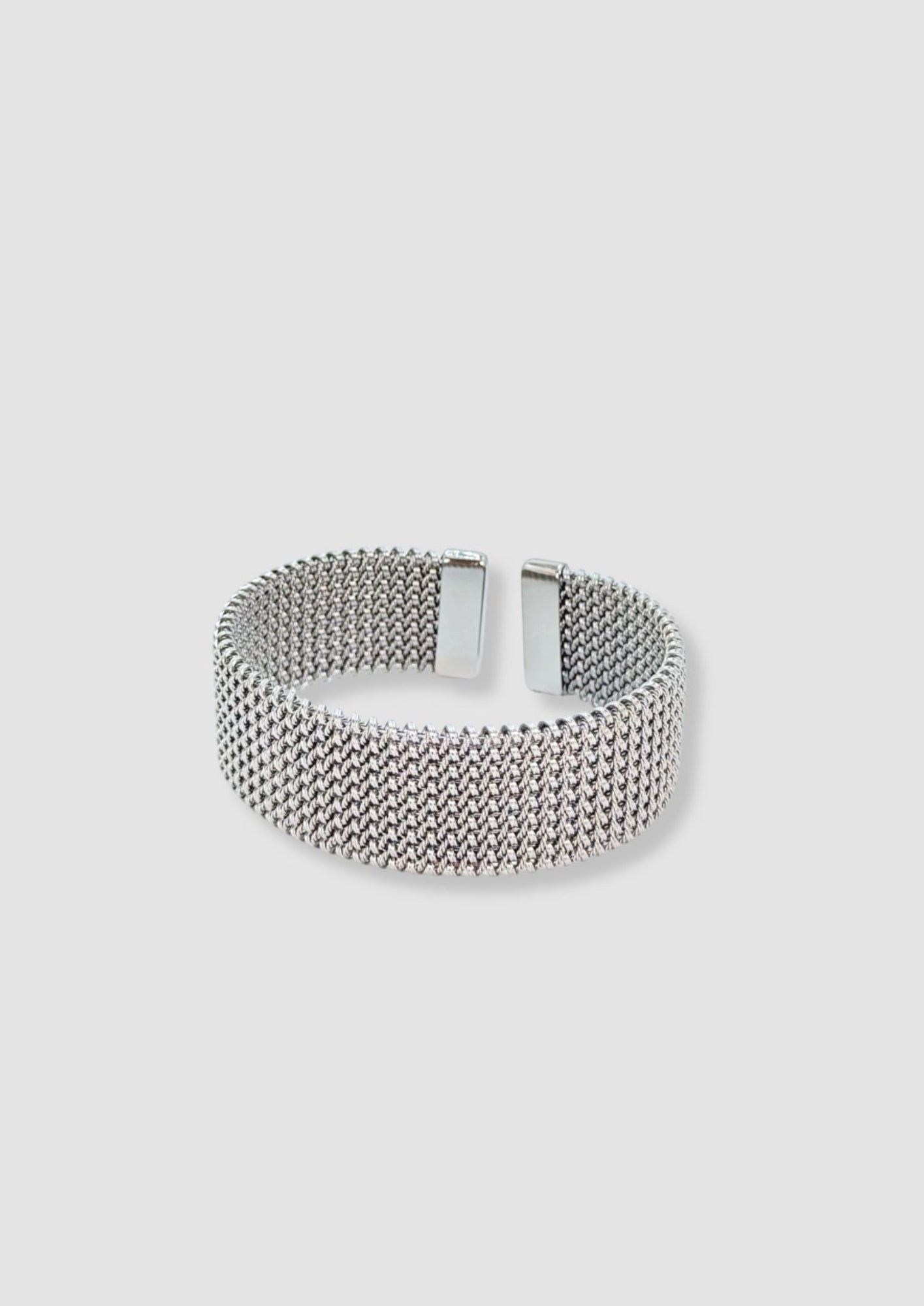 Woven metal bracelet Silver