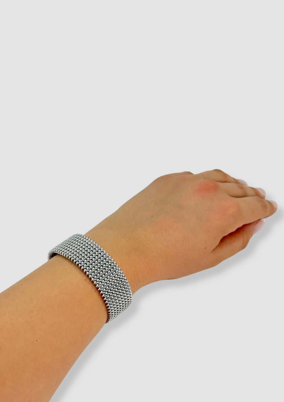 Woven metal bracelet Silver