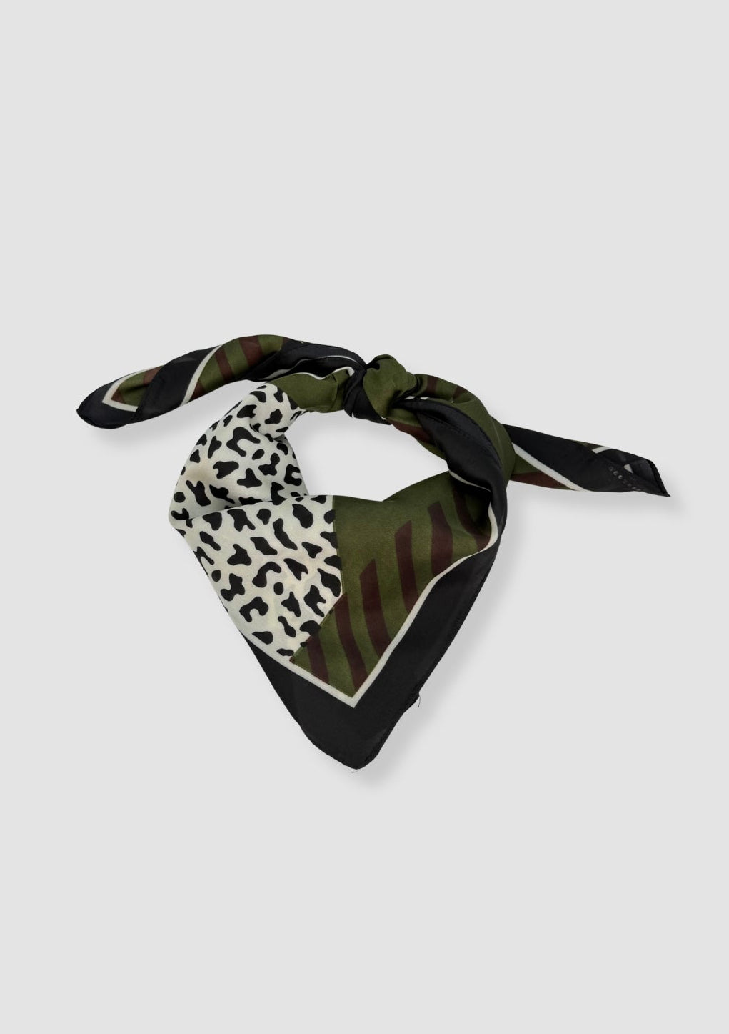 Leo graphics satin scarf