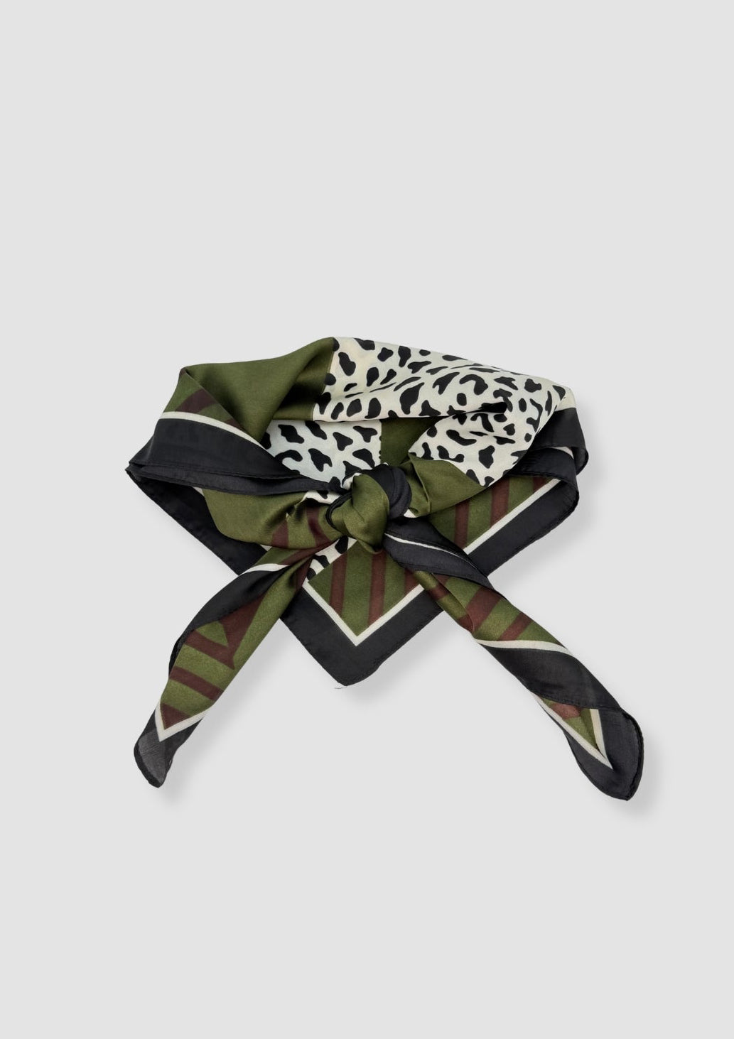 Leo graphics satin scarf