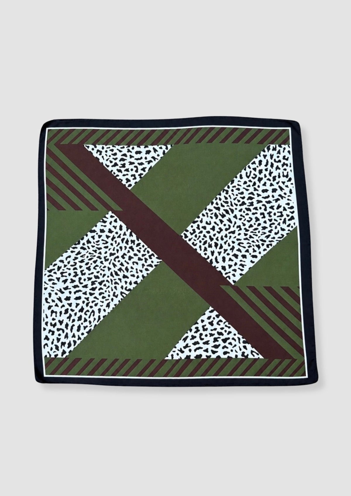 Leo graphics satin scarf