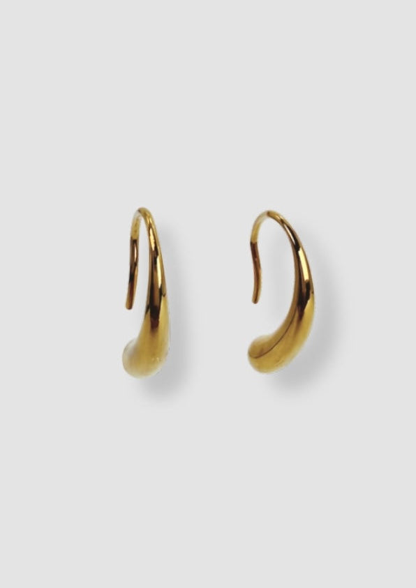 Raindrop ring earrings Gold