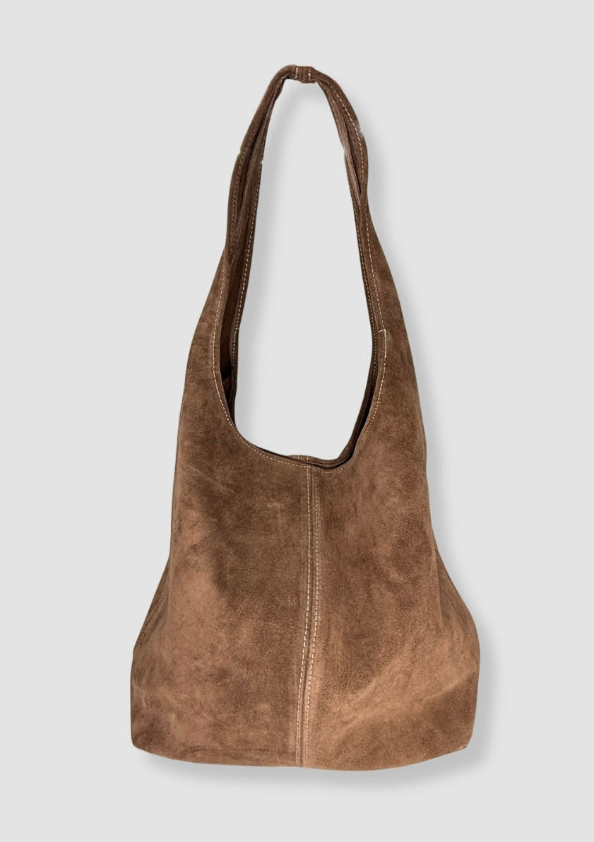 Elena suede totebag Taupe